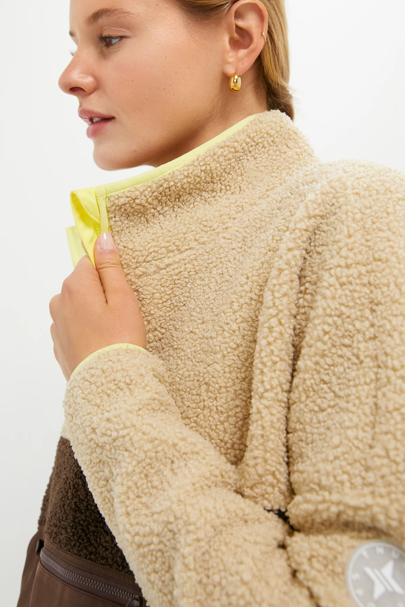 Brown Fleece Cady Quarter Zip - Image 5
