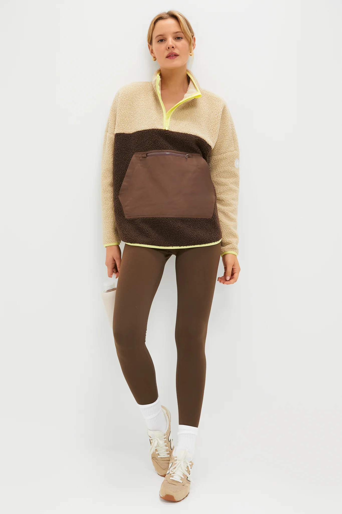 Brown Fleece Cady Quarter Zip - Image 6