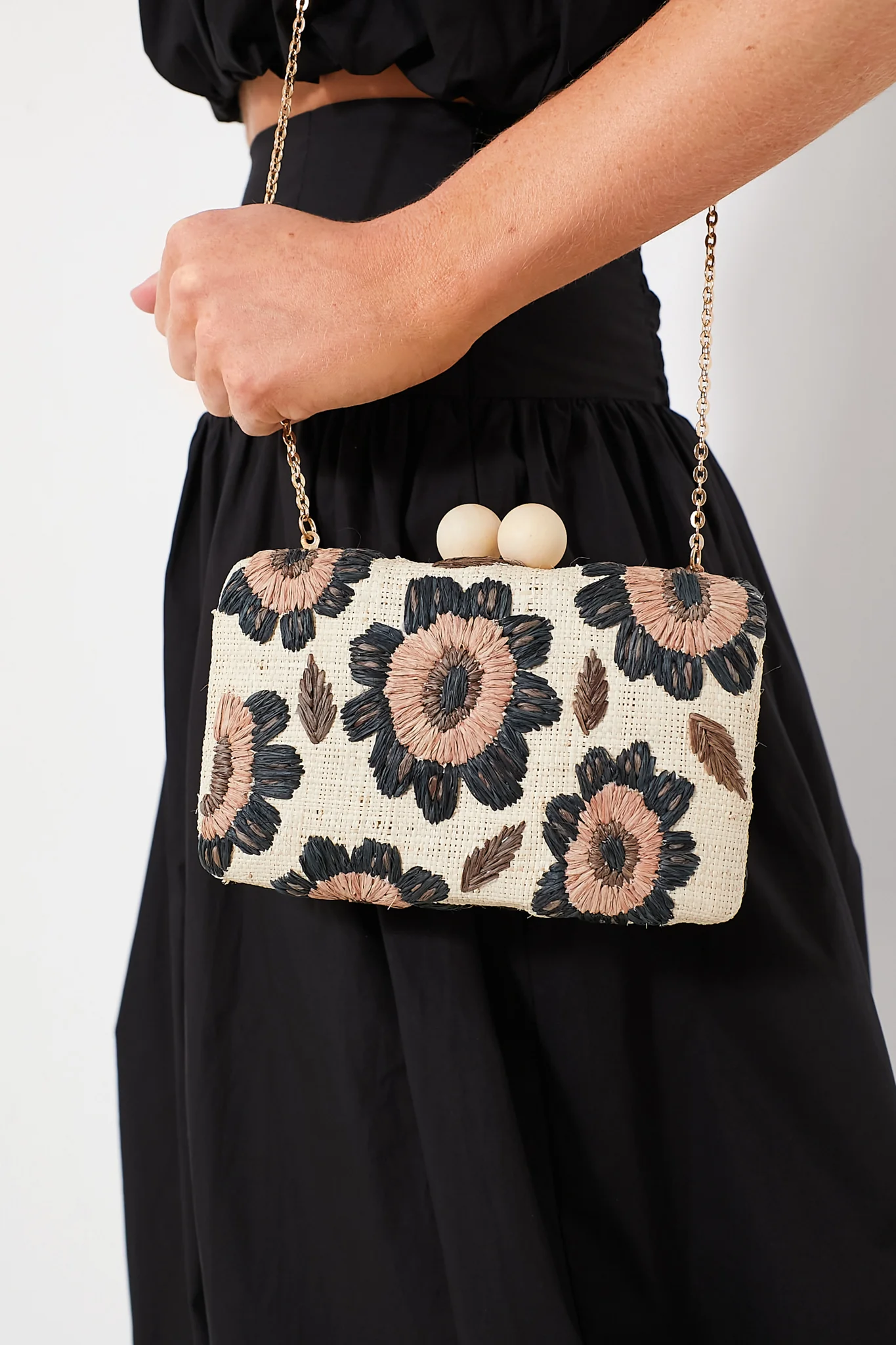 Brown Floral Bryn Clutch - Image 4