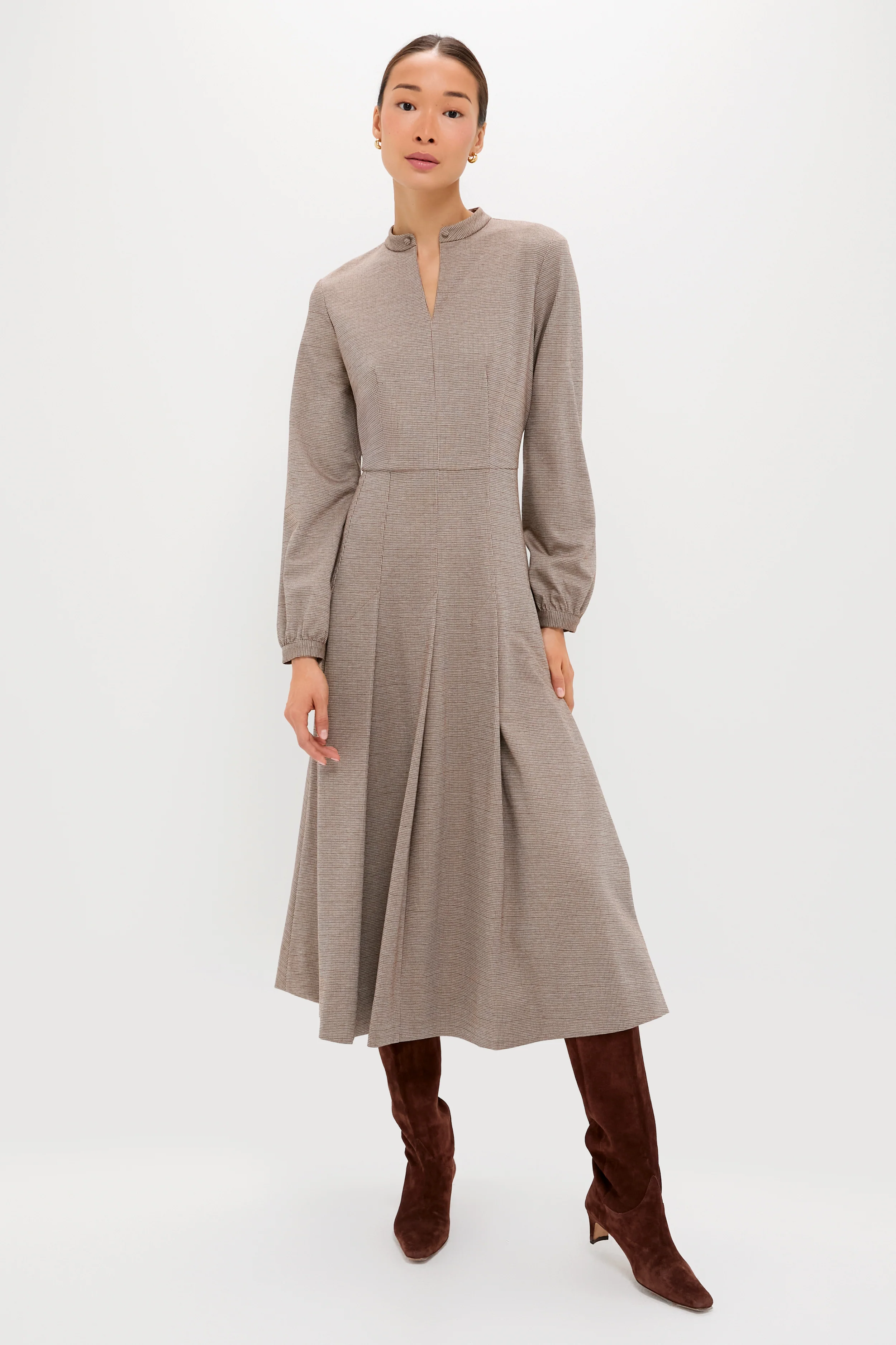 Brown Houndstooth Smith Dress - Image 2