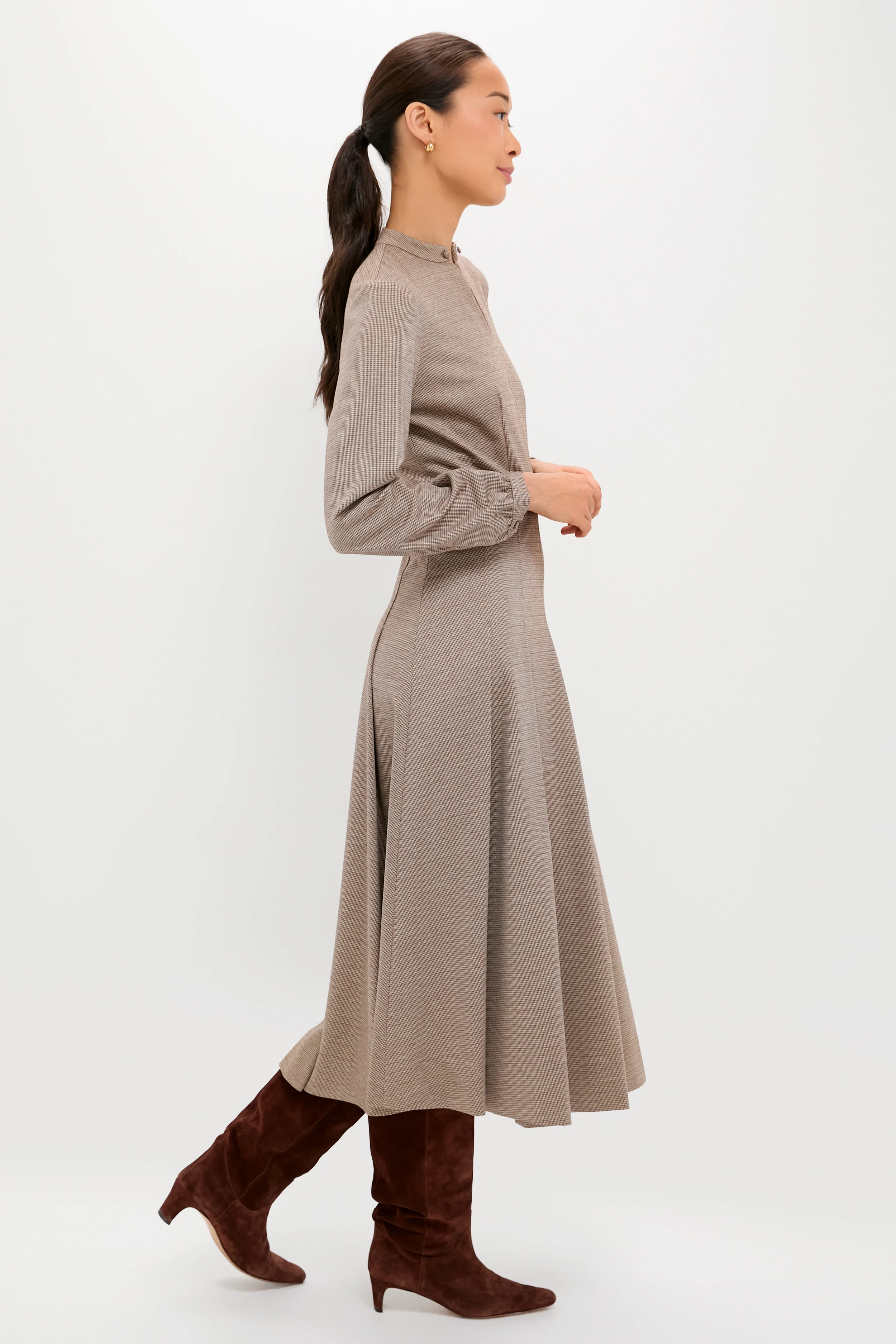 Brown Houndstooth Smith Dress - Image 3