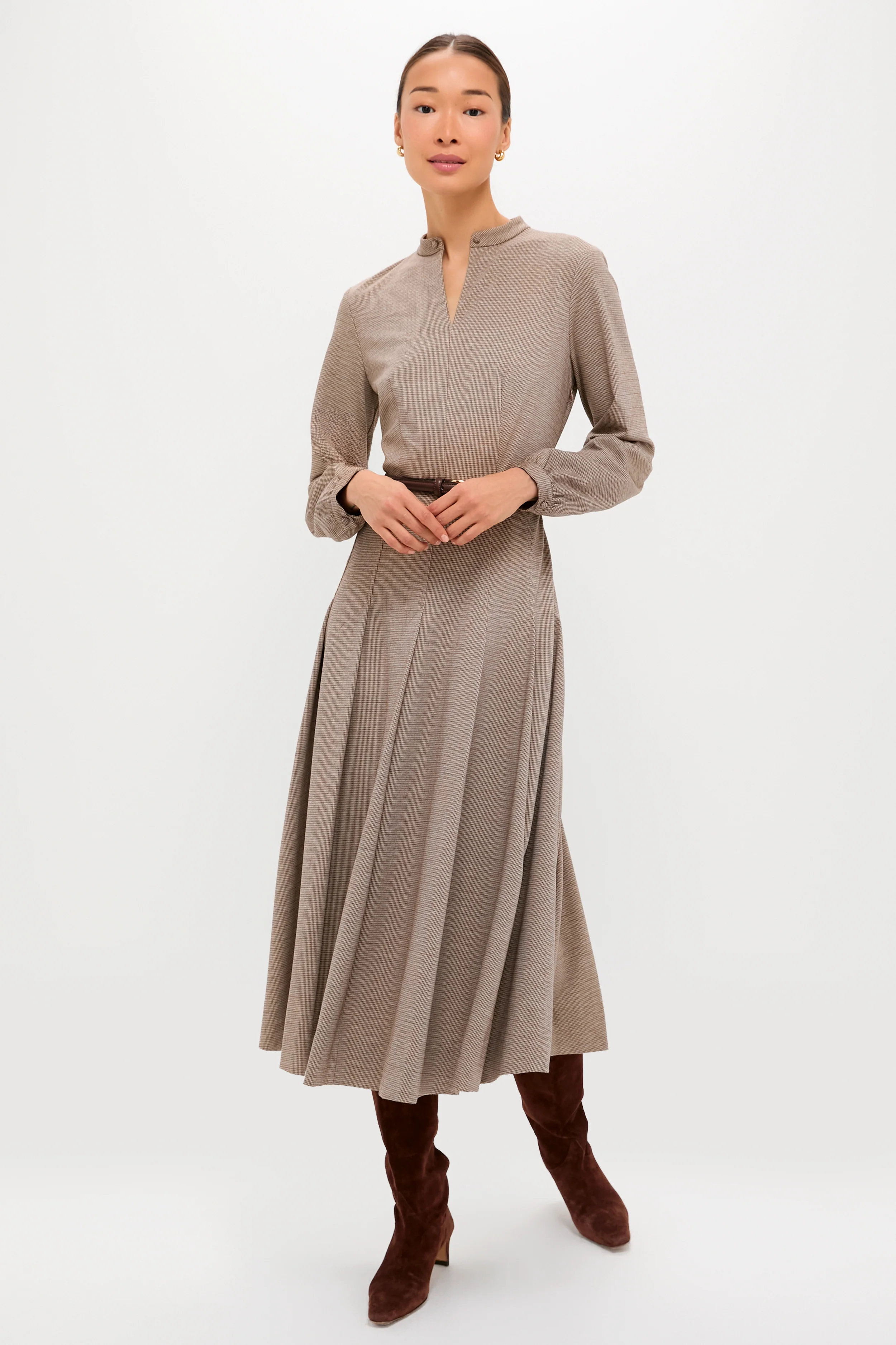 Brown Houndstooth Smith Dress - Image 6