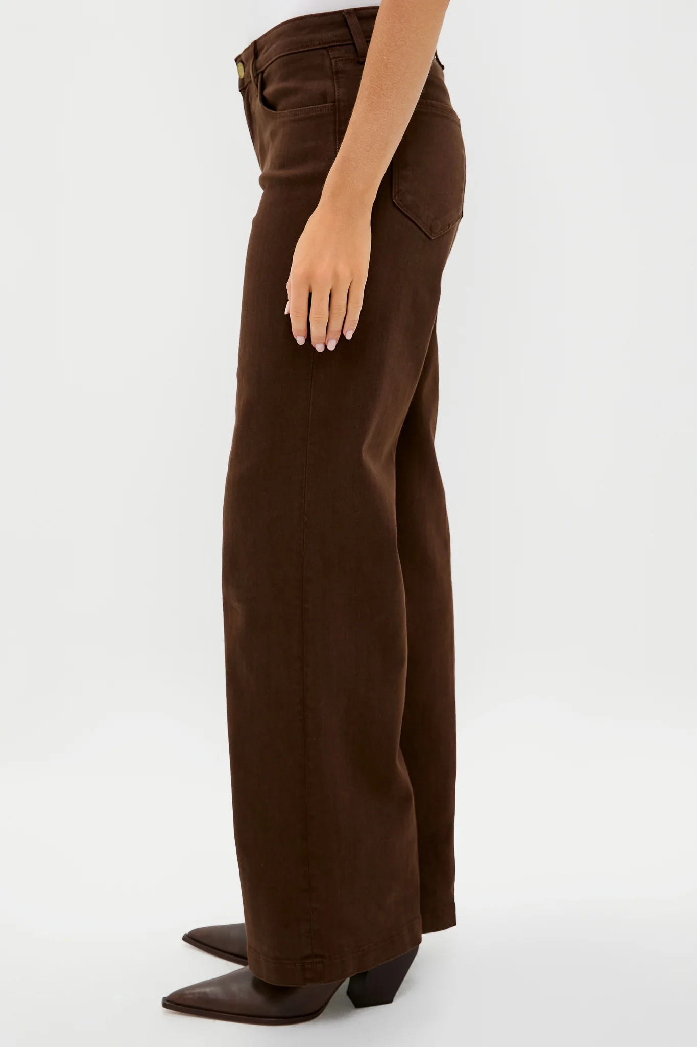 Brown Joanne Low Rise Wide Leg - Image 3