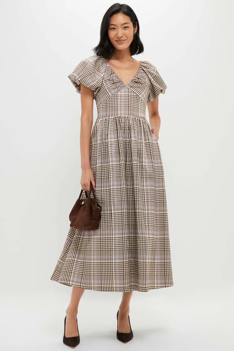 Brown Taupe Lavender Charleigh Maxi Dress - Image 2