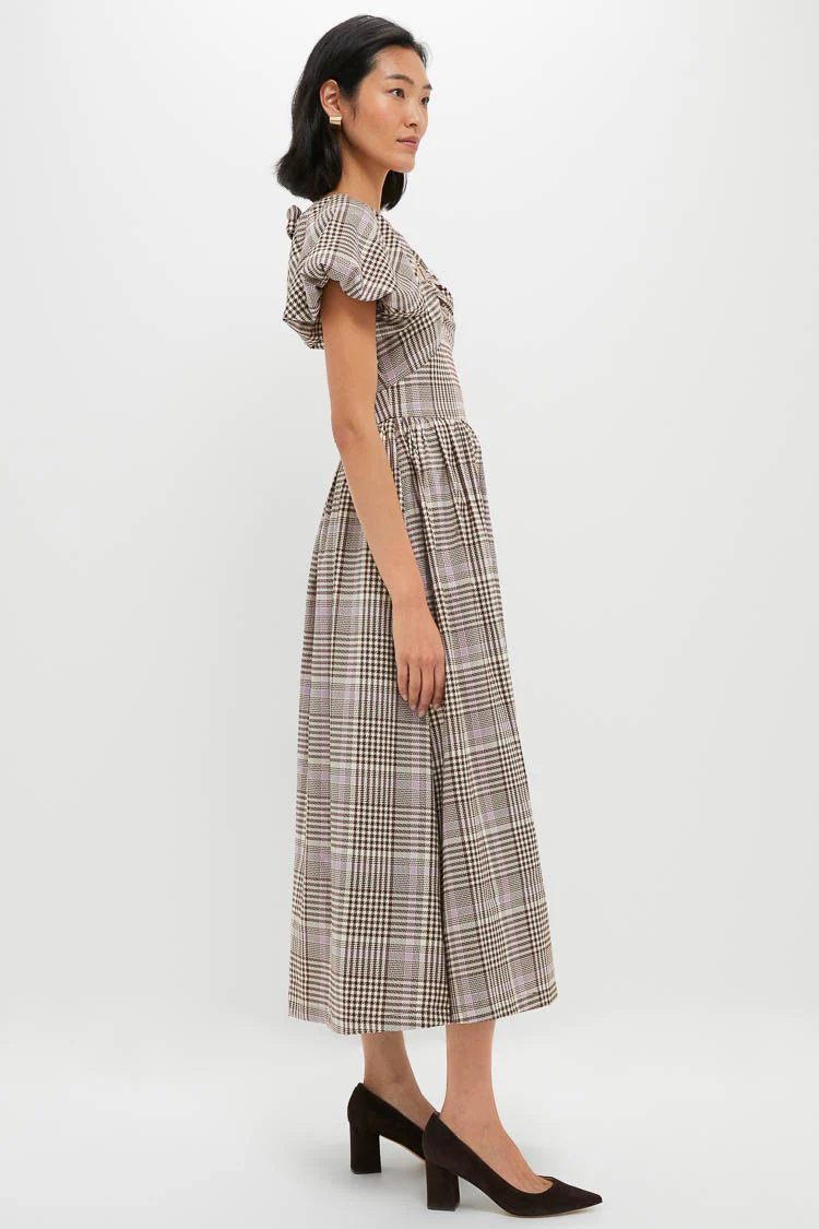 Brown Taupe Lavender Charleigh Maxi Dress - Image 3