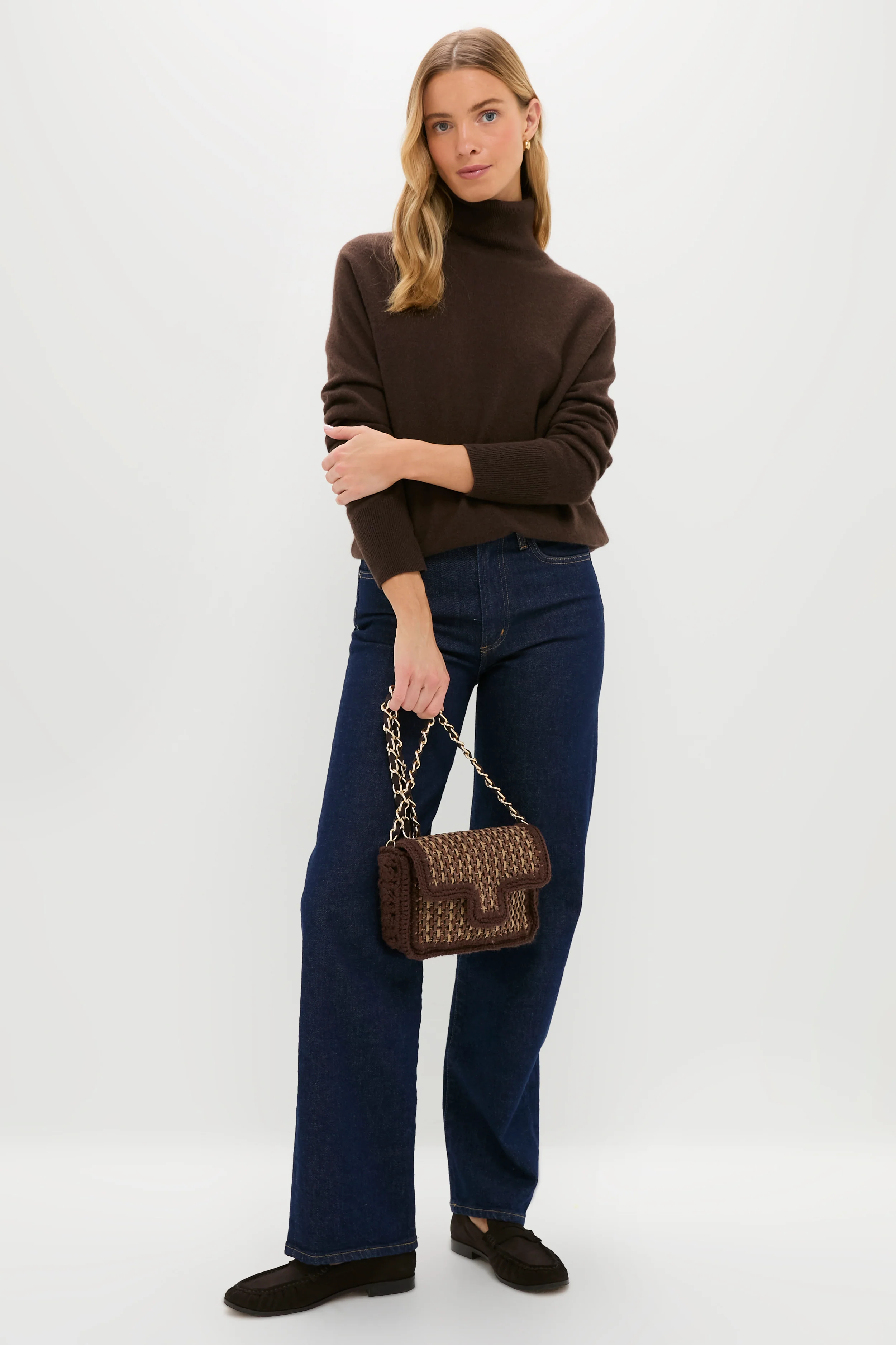 Brown Woven Crossbody - Image 3