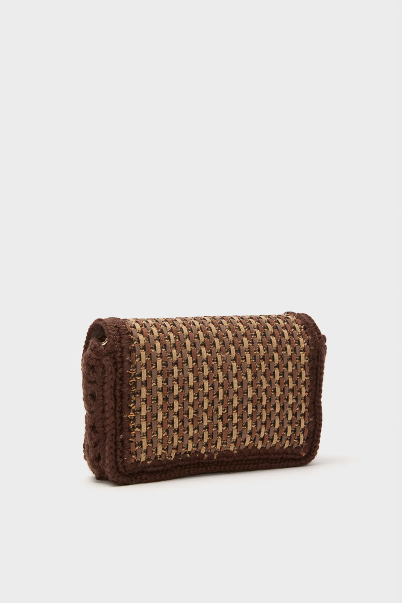 Brown Woven Crossbody - Image 4