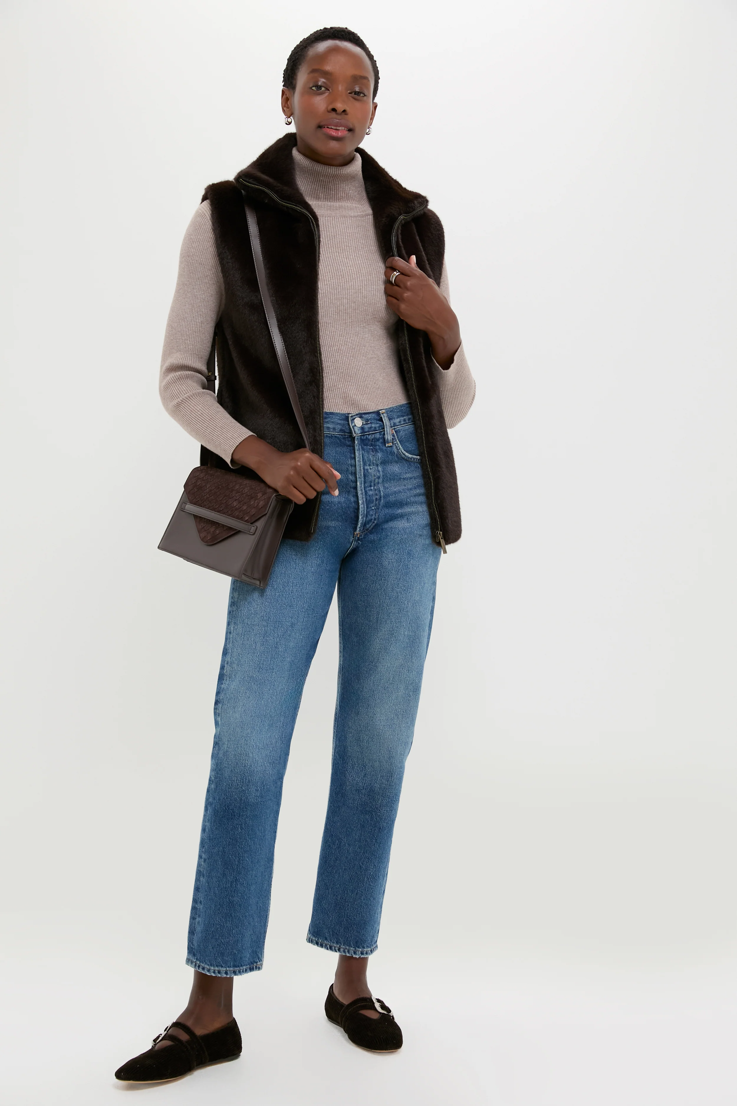 Brun Furo Fur Vest - Image 2