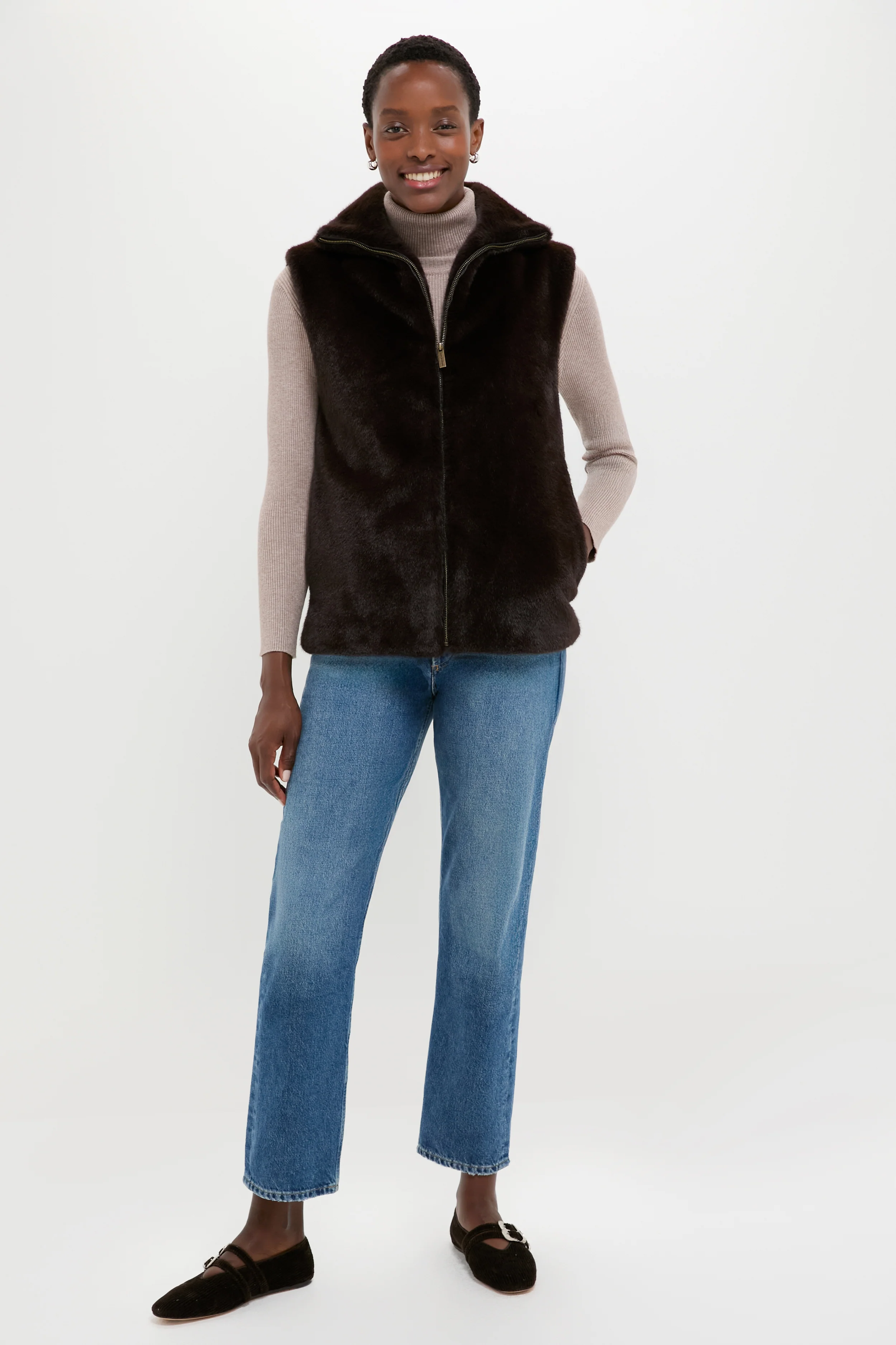 Brun Furo Fur Vest - Image 6