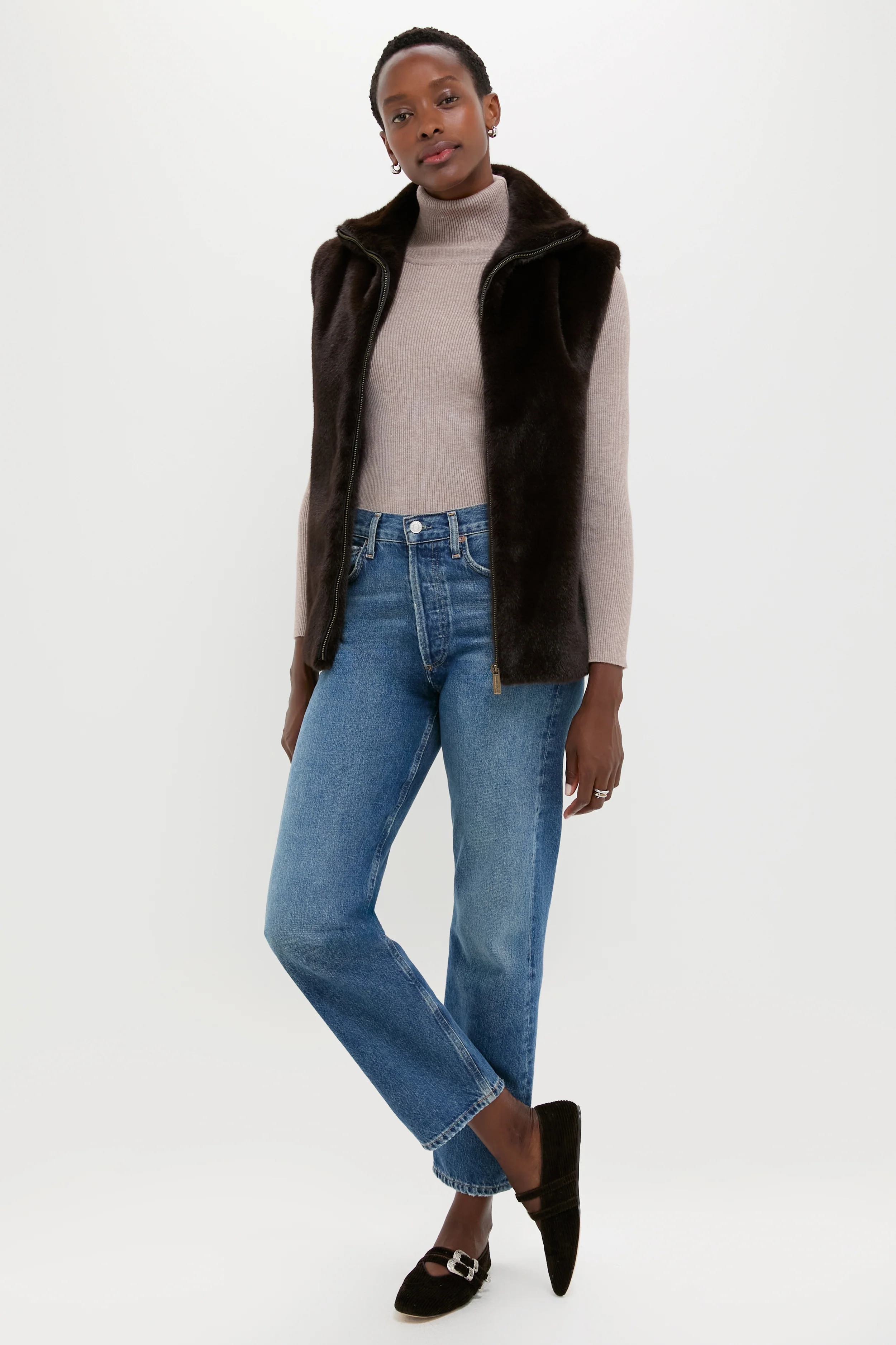 Brun Furo Fur Vest - Image 7