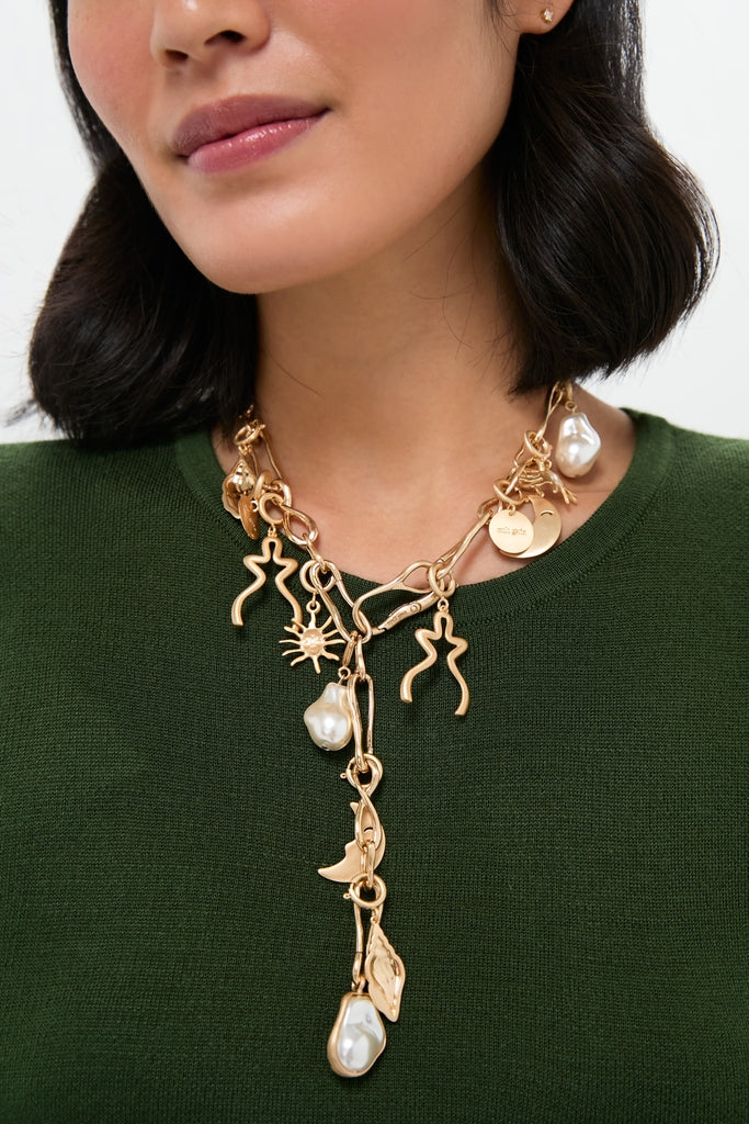 Brushed Brass Astrid Choker - Image 2