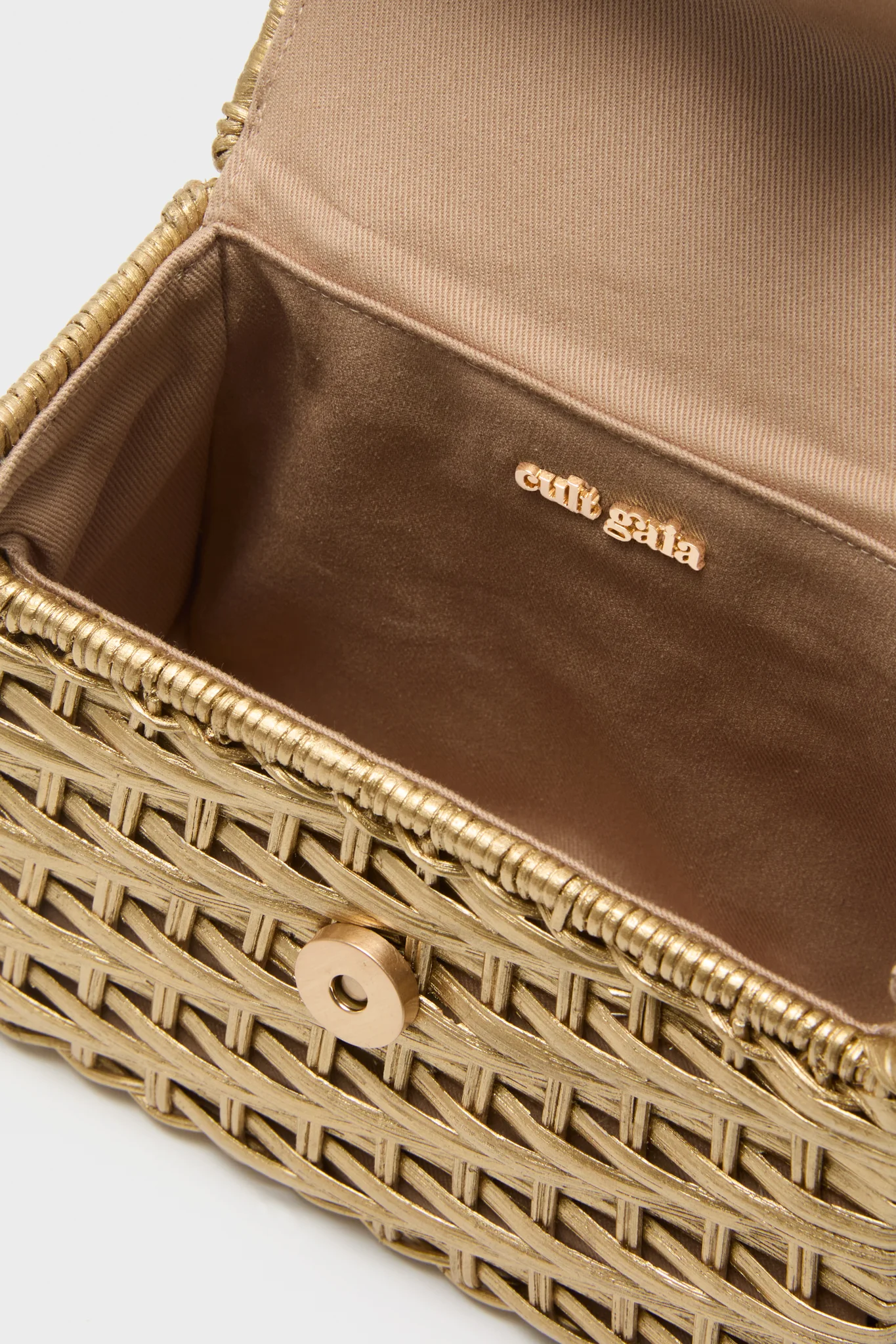 Brushed Brass Nano Sybil Crossbody - Image 6