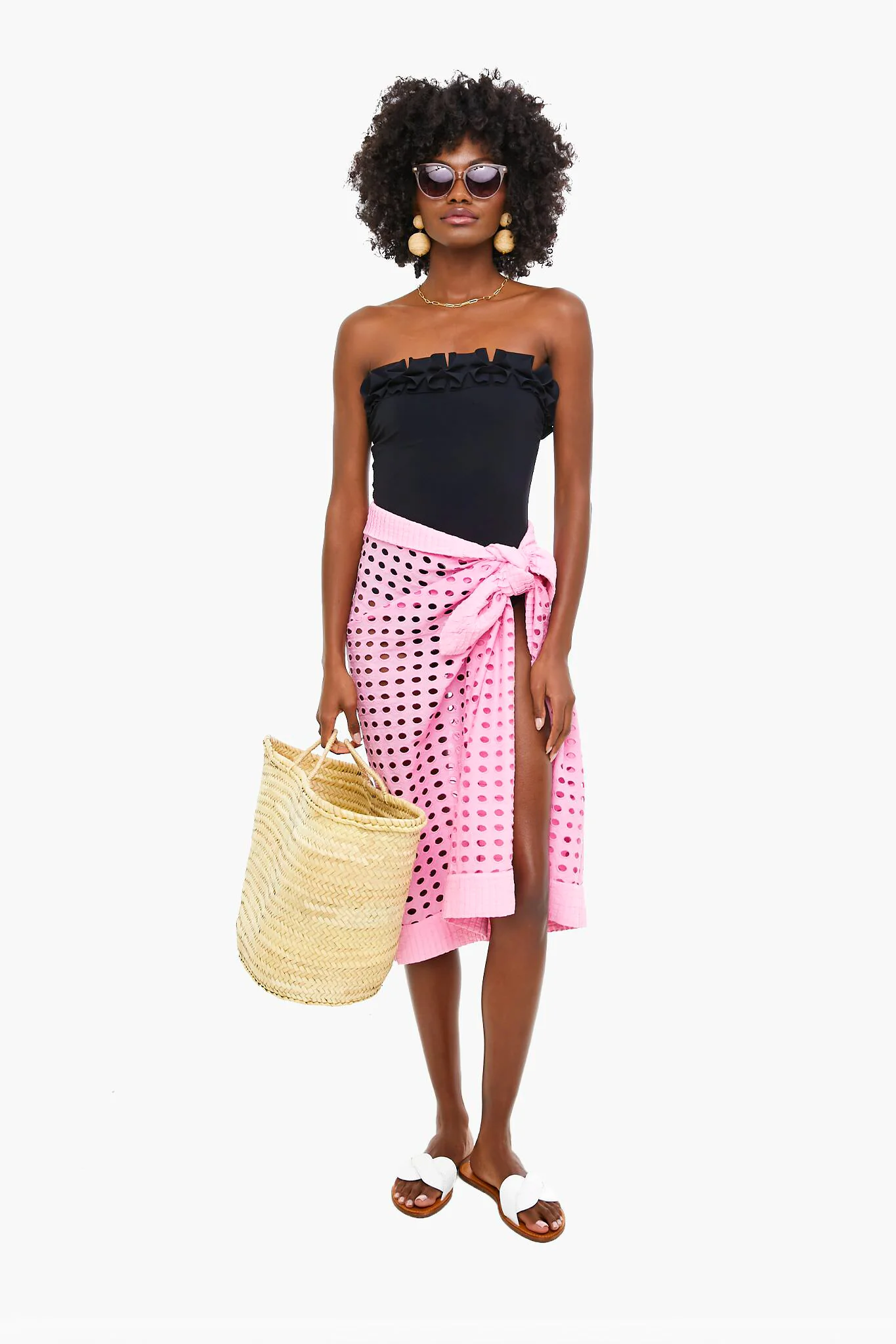 Bubblegum Eyelet Pareo - Image 2