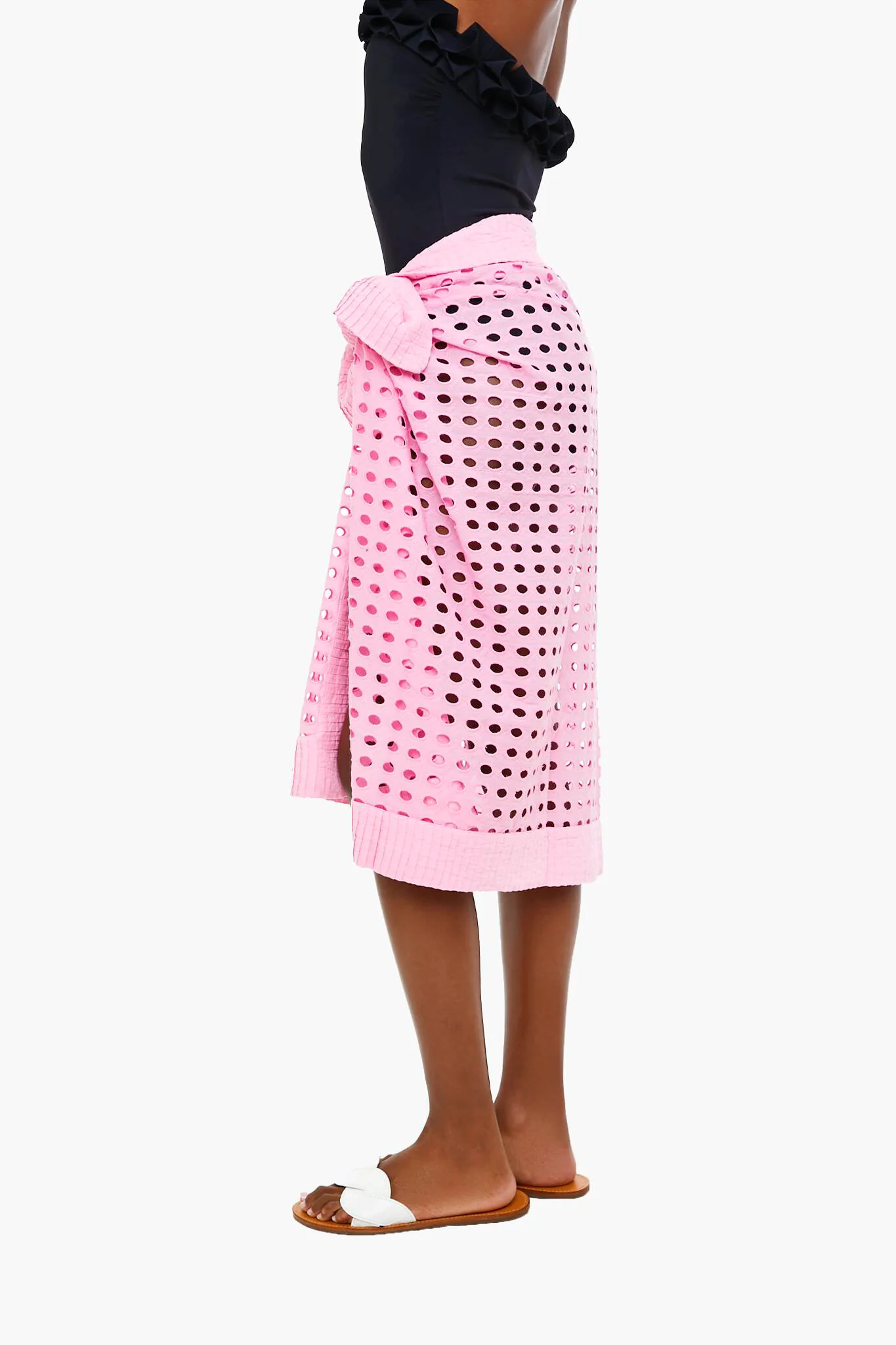 Bubblegum Eyelet Pareo - Image 3