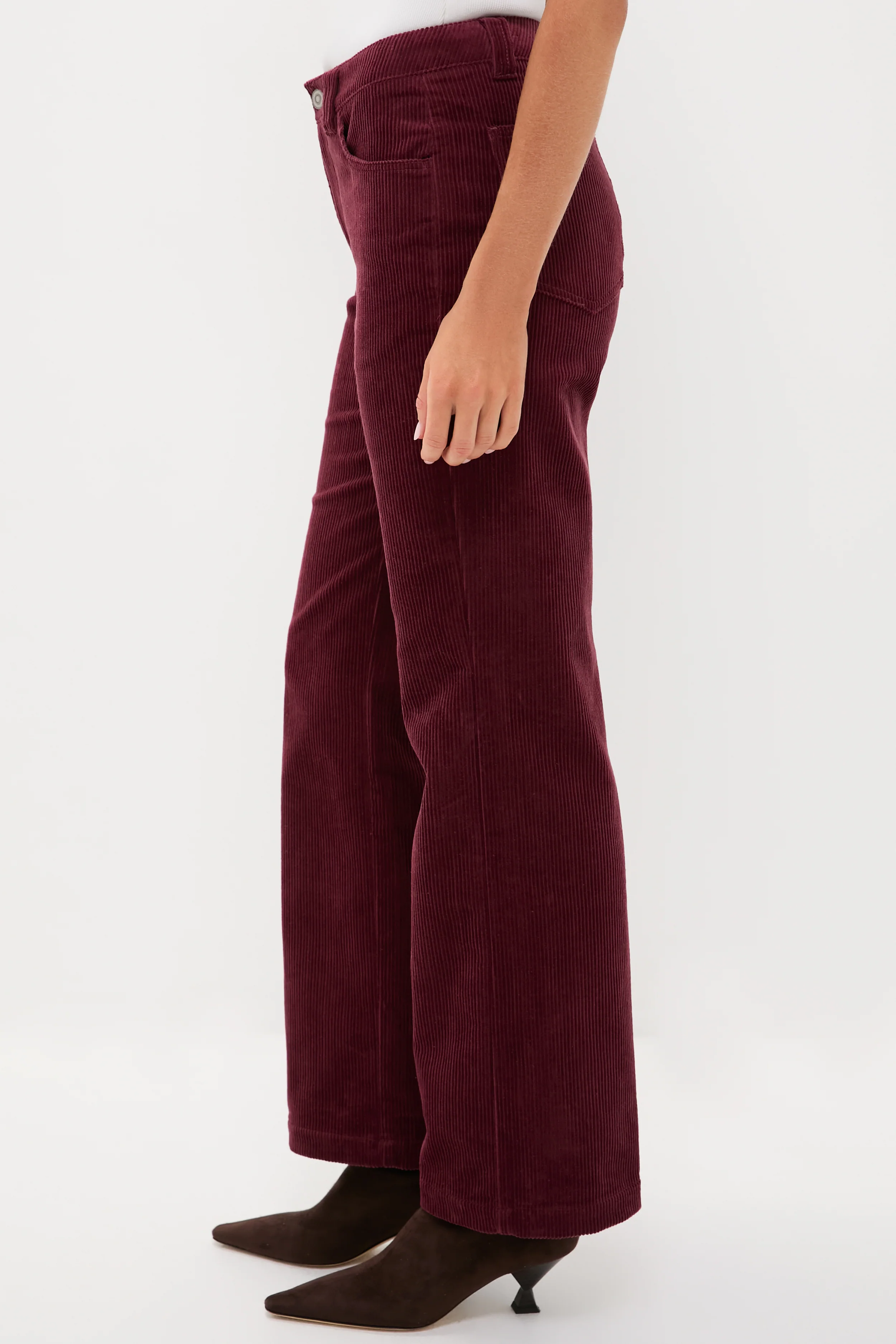 Burgundy Corduroy Camden Pant - Image 3