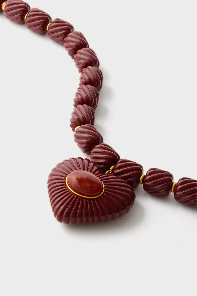 Burgundy Lira Necklace - Image 5