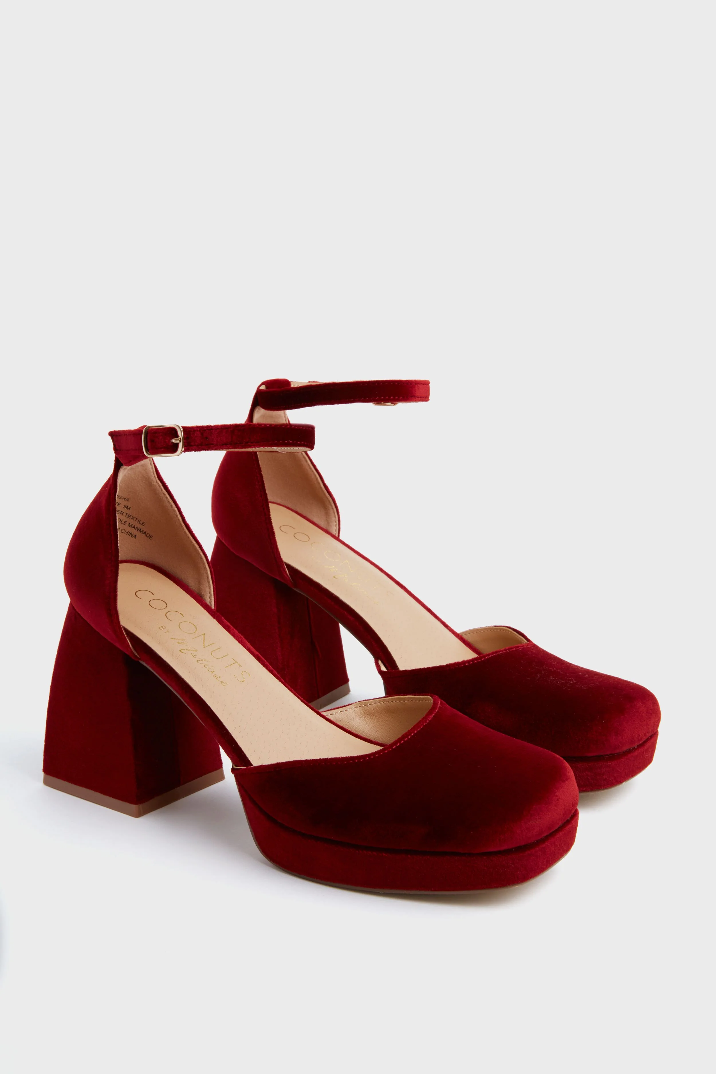 Burgundy Misha Heels - Image 4