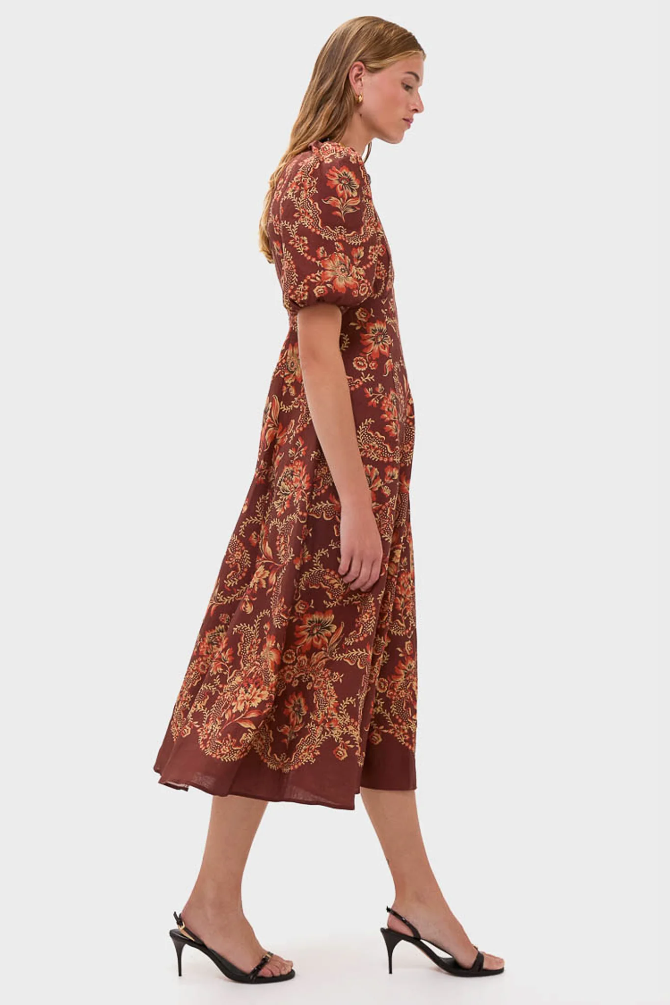 Burgundy Seraphine Midi Dress - Image 3