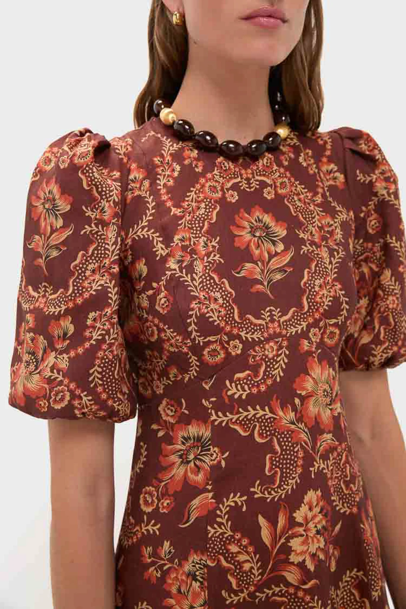 Burgundy Seraphine Midi Dress - Image 5