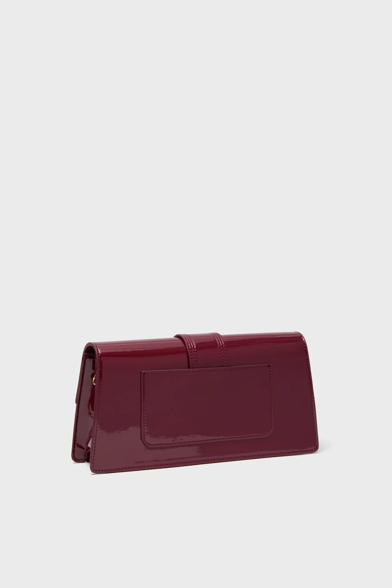 Burgundy Violet Patent Bag - Image 5