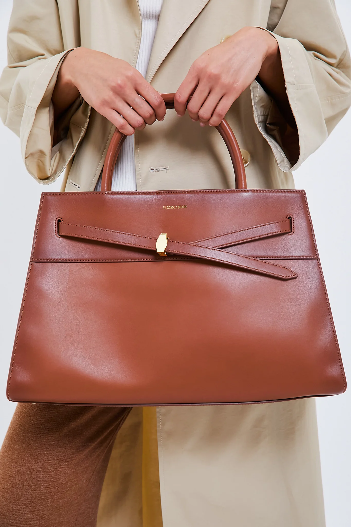 Burnished Hazelwood Large Veronica Beard Dash Bag - Image 6