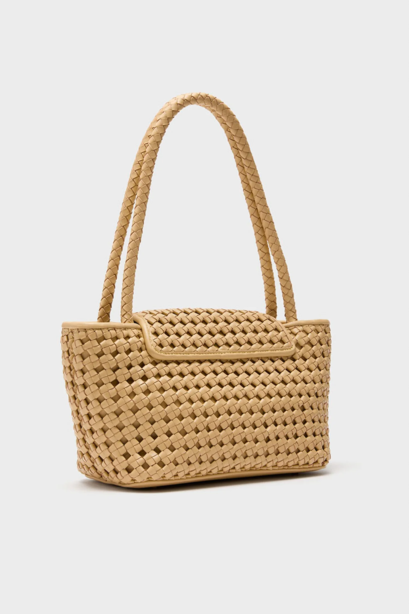 Butter Woven Leather Courrier Tote - Image 5