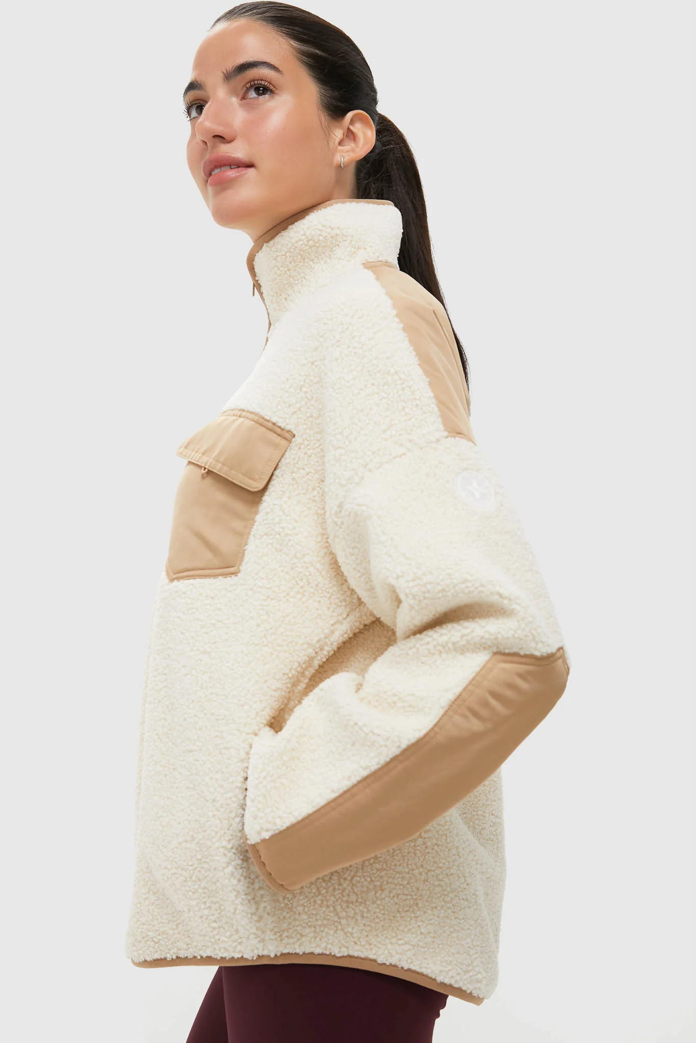 Buttercream Fleece Lawrence Full Length Zip Up - Image 3