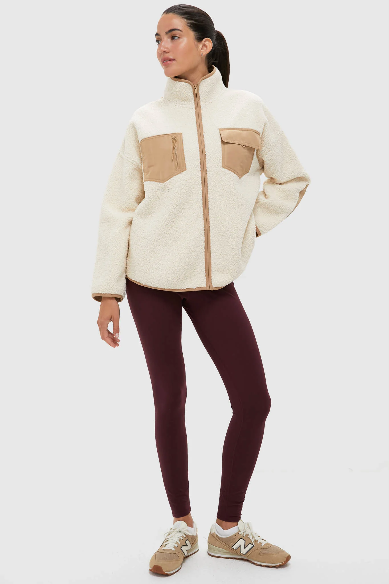 Buttercream Fleece Lawrence Full Length Zip Up - Image 6