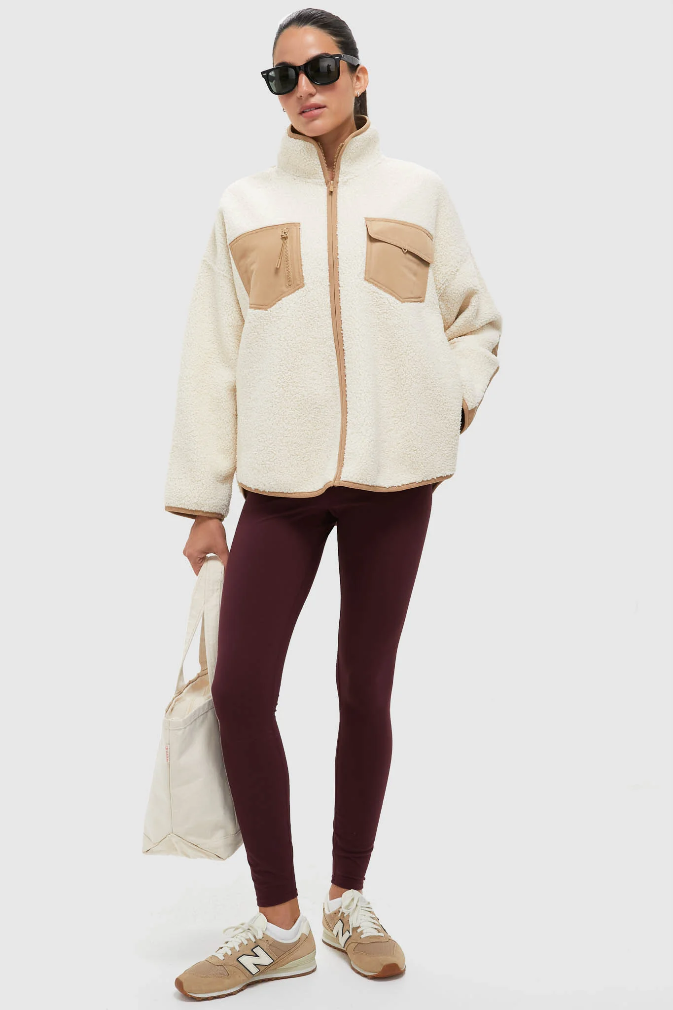 Buttercream Fleece Lawrence Full Length Zip Up - Image 7
