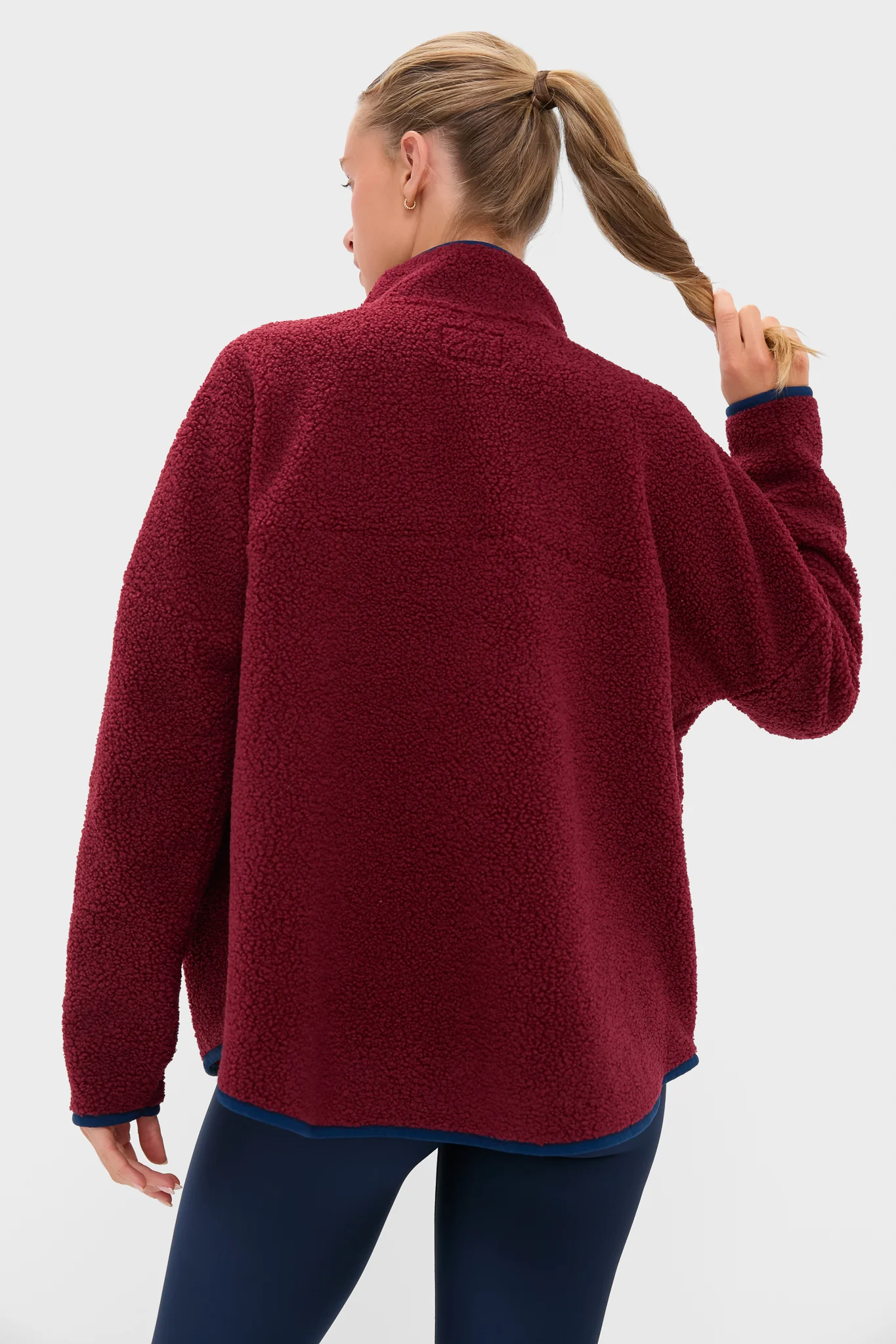 Cabernet Fleece Cady Quarter Zip - Image 4