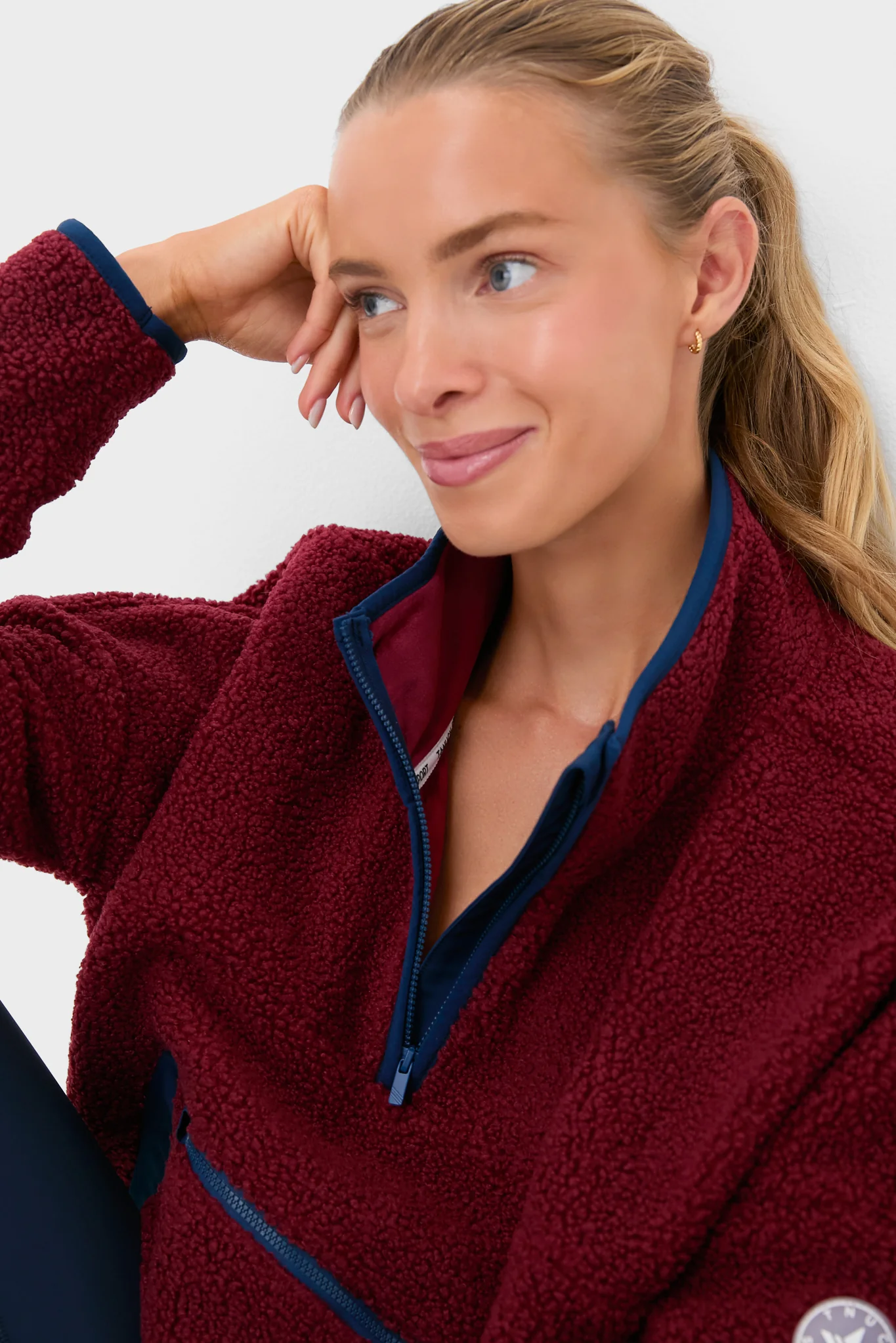 Cabernet Fleece Cady Quarter Zip - Image 5