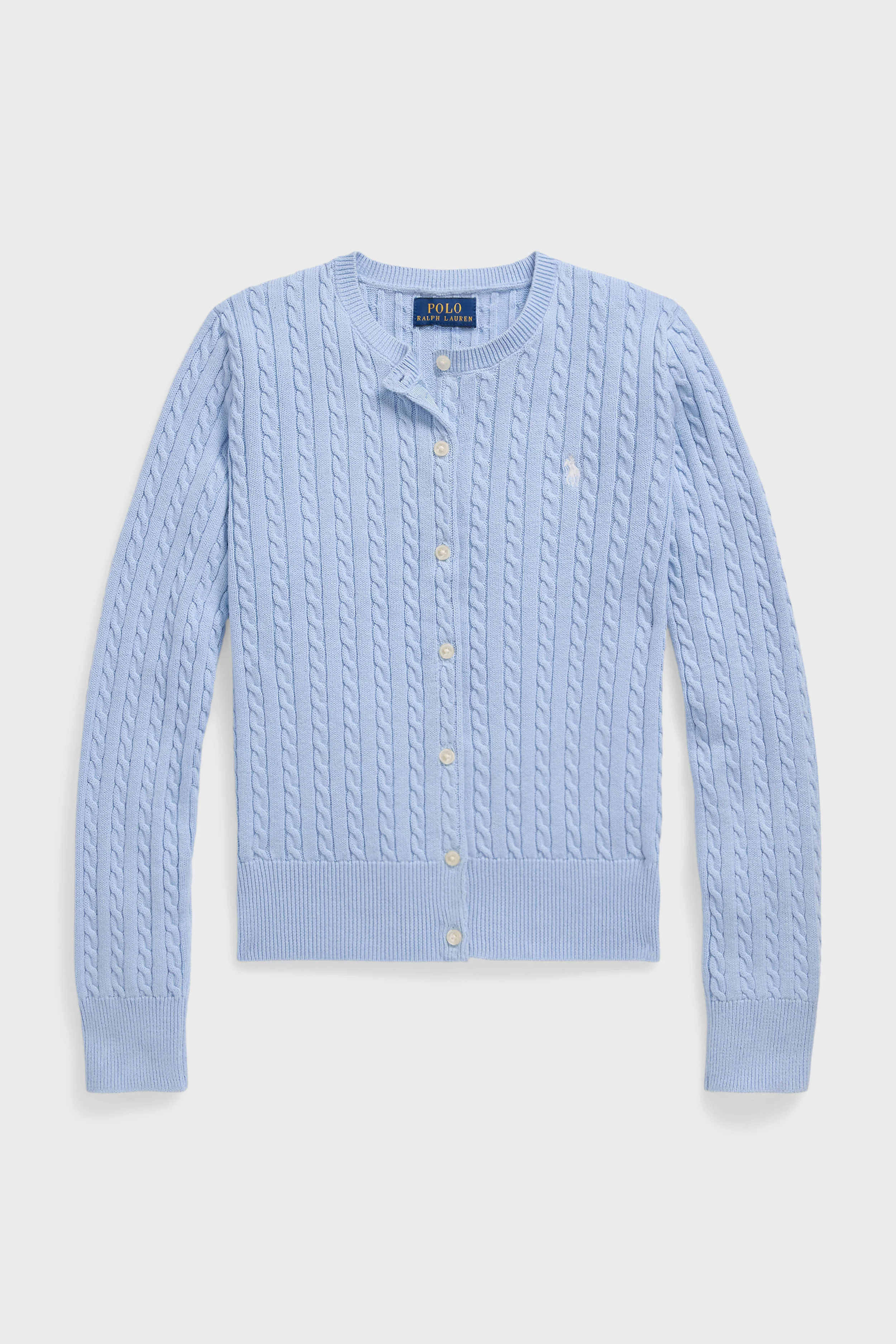 Girls Cable-Knit Cotton Cardigan - Image 5