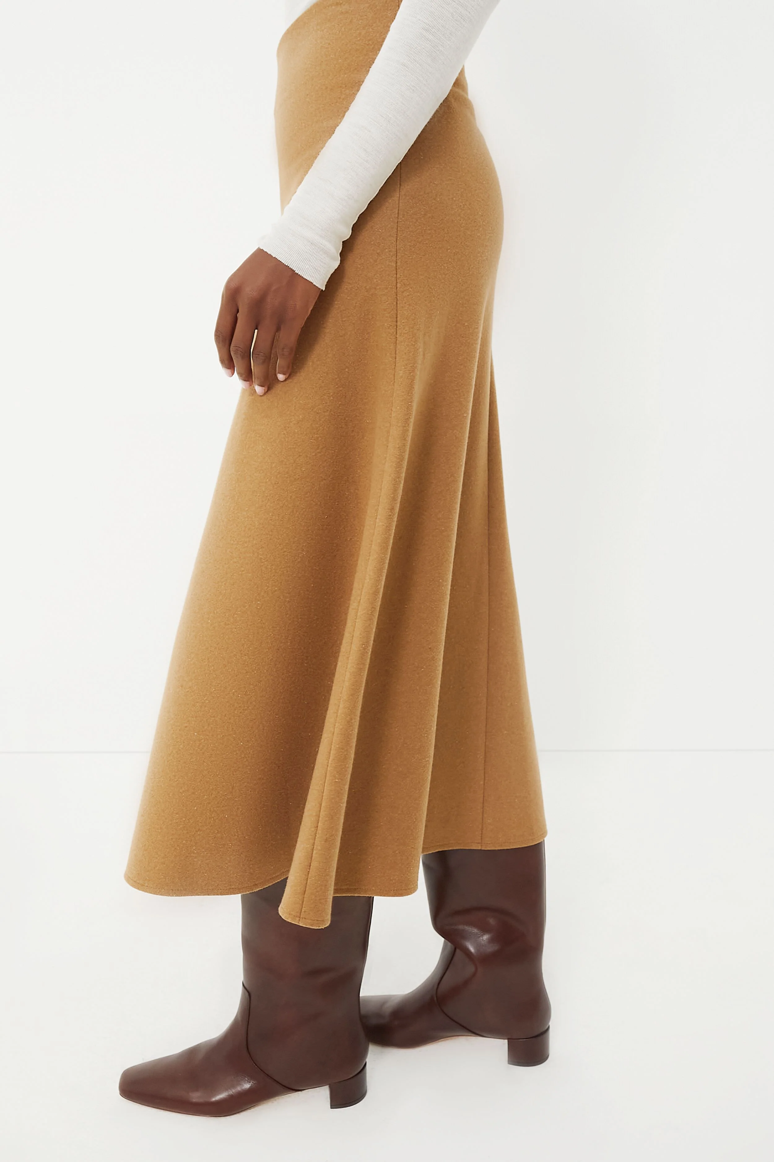 Camel Boushra Midi Skirt - Image 3