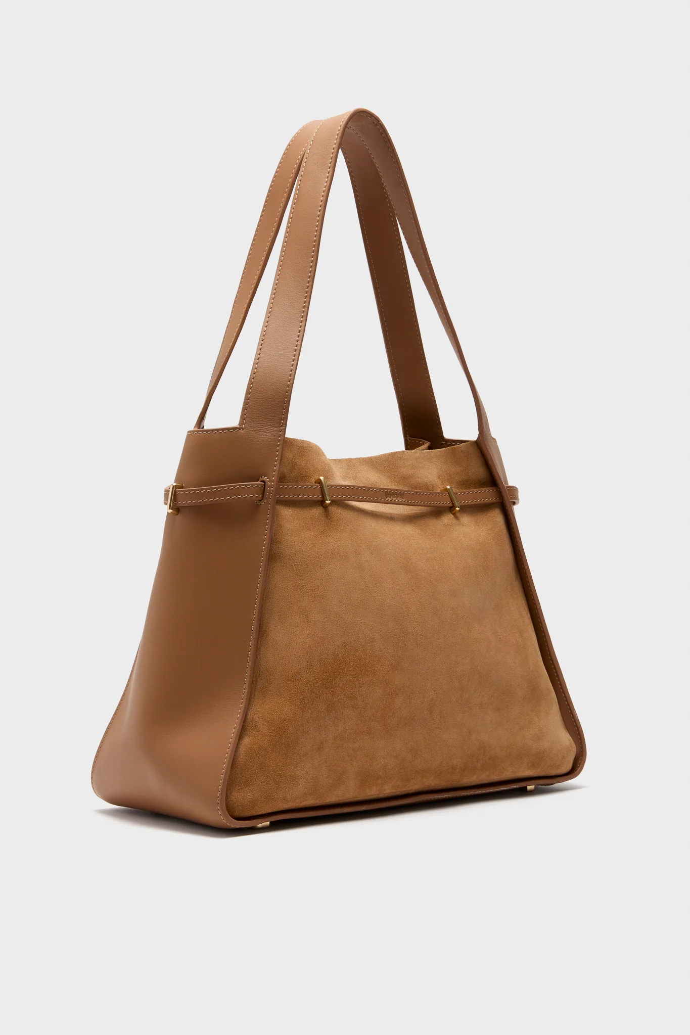 Camel Cleo Suede Tote - Image 4