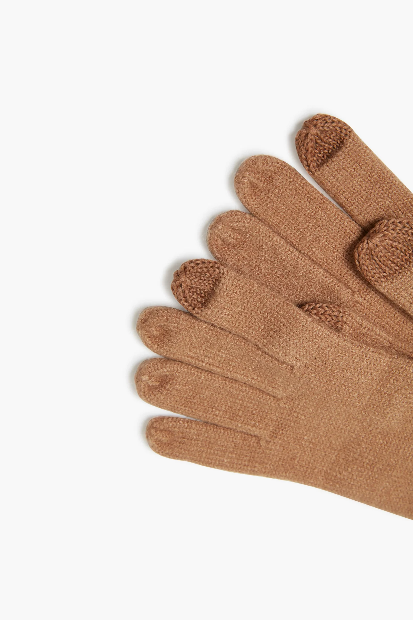 Camel Echo Knit Touch Gloves - Image 2