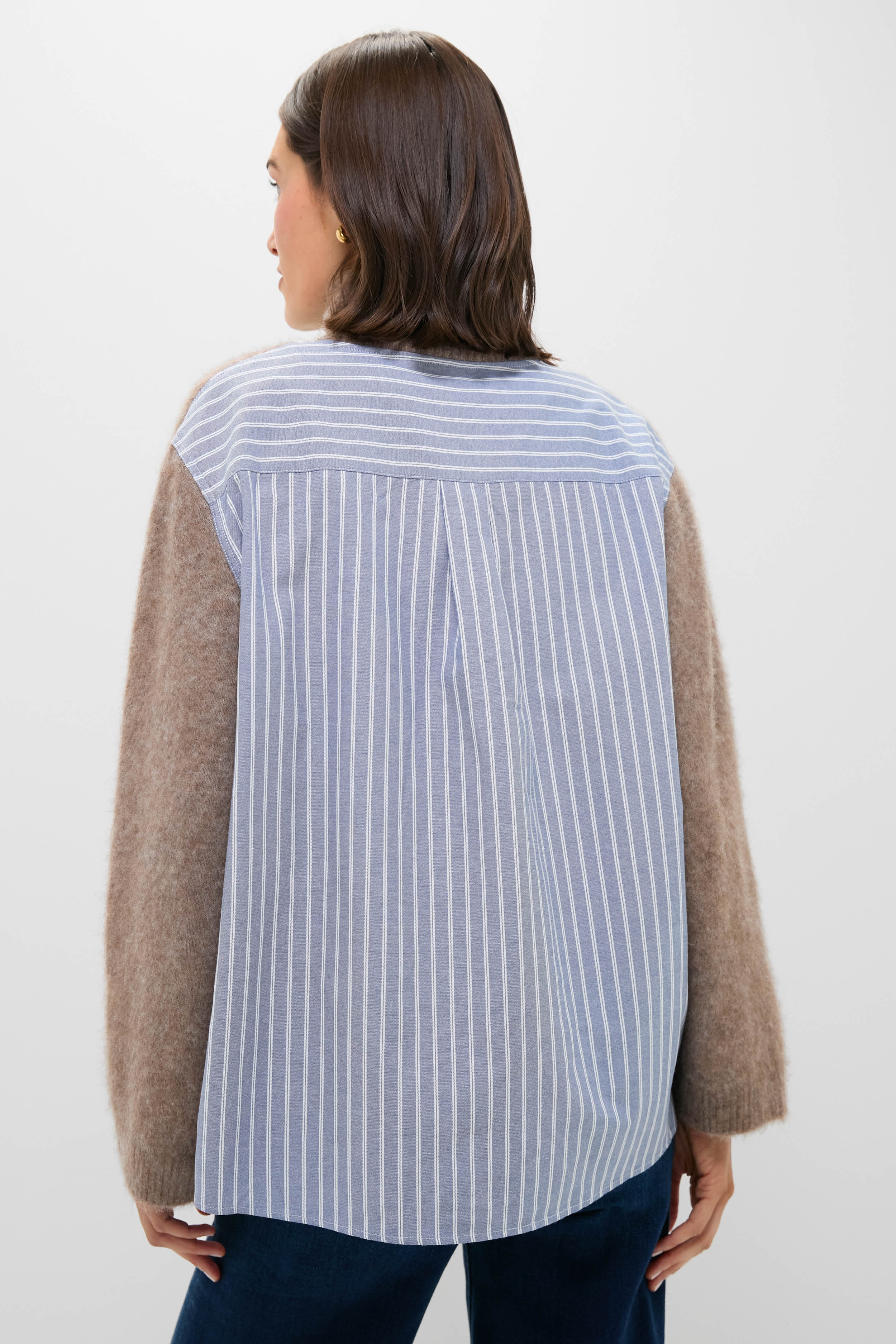 Camel Mallory Combo Knit Turtleneck Sweater - Image 2