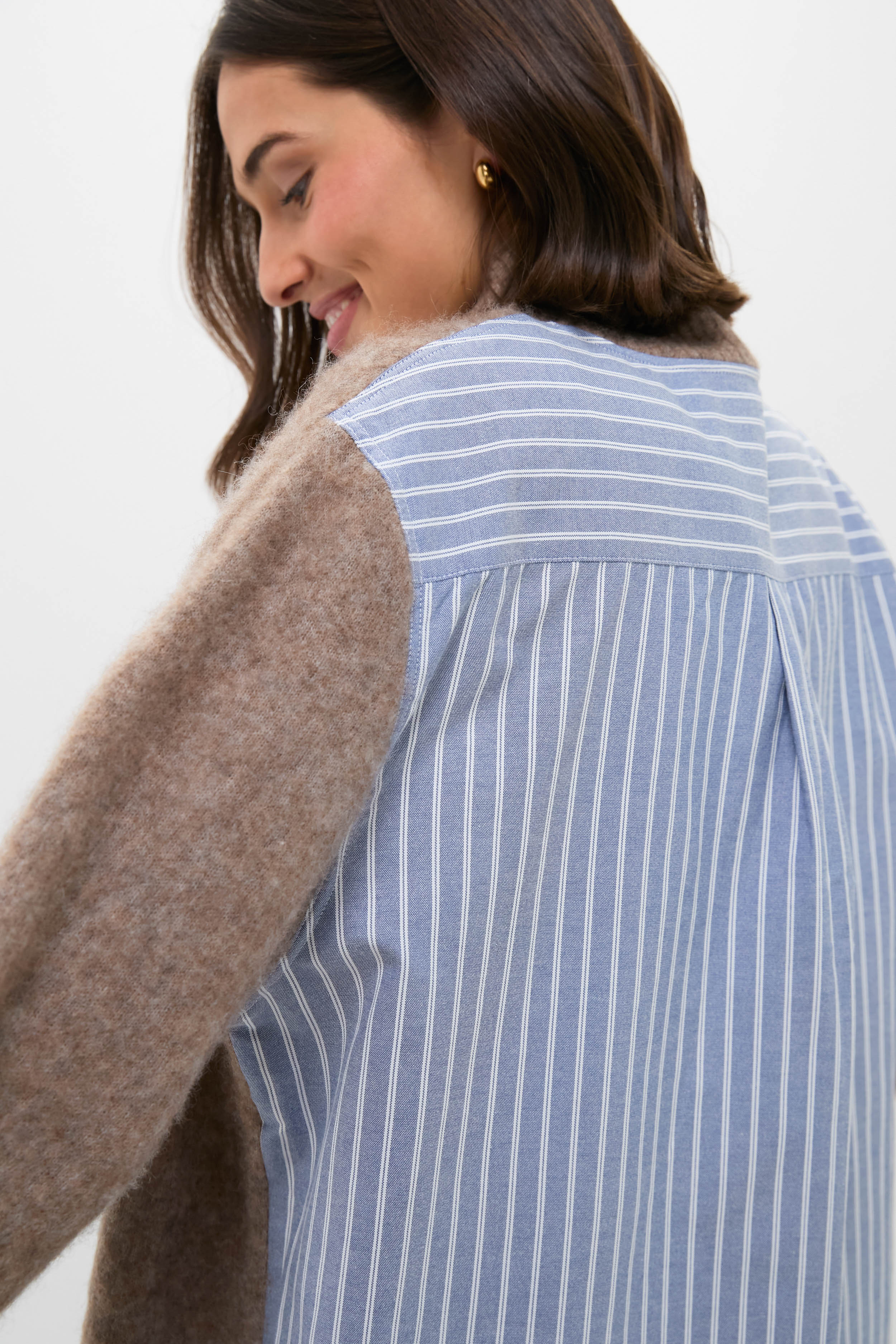 Camel Mallory Combo Knit Turtleneck Sweater - Image 5