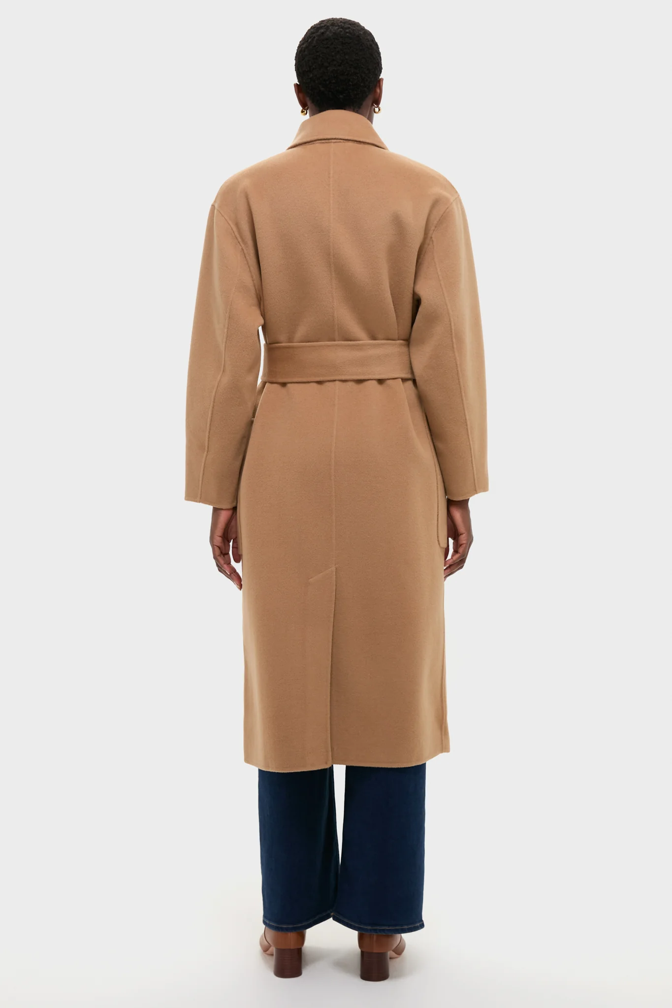 Camel Wool Trinity Coat - Image 4