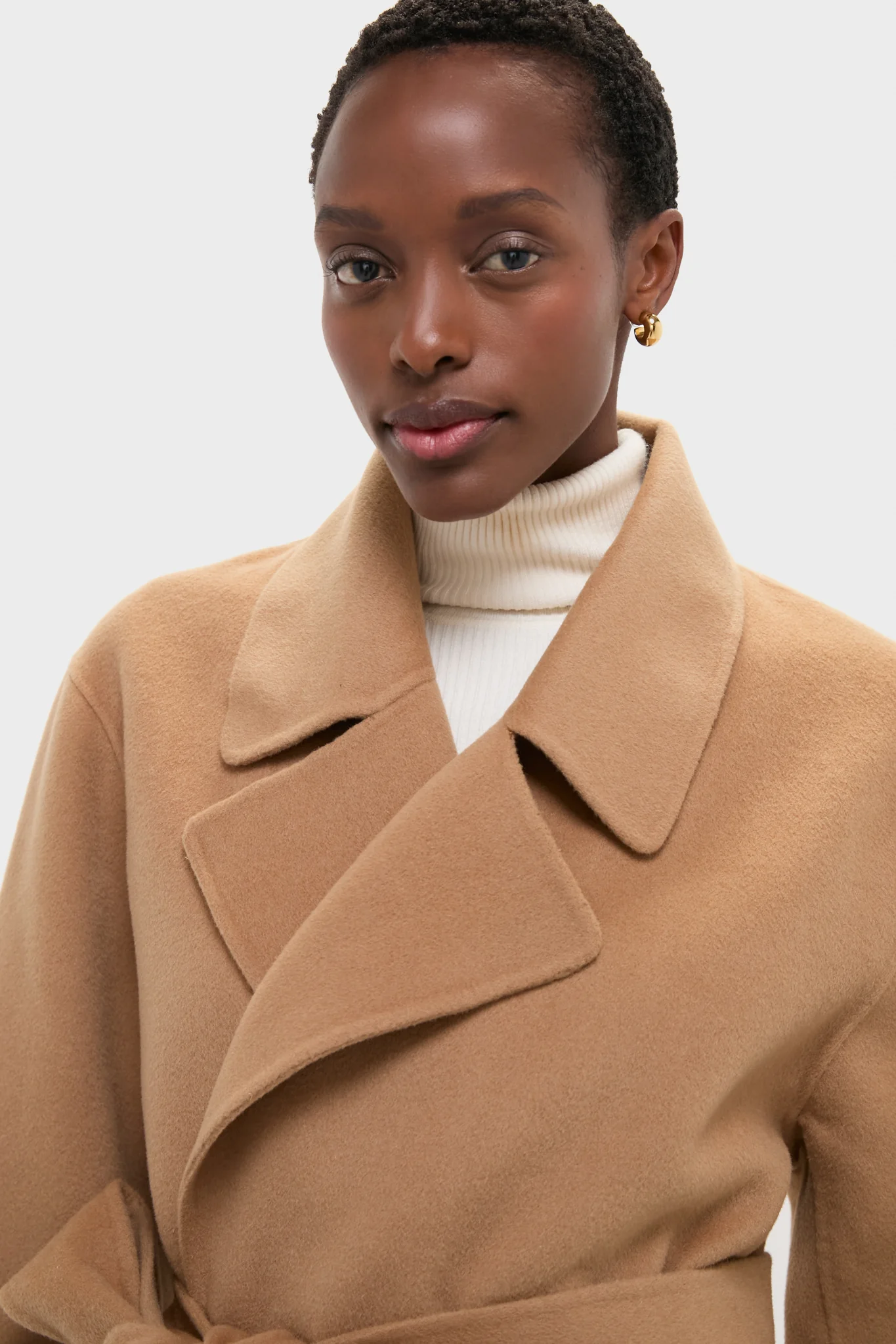 Camel Wool Trinity Coat - Image 5