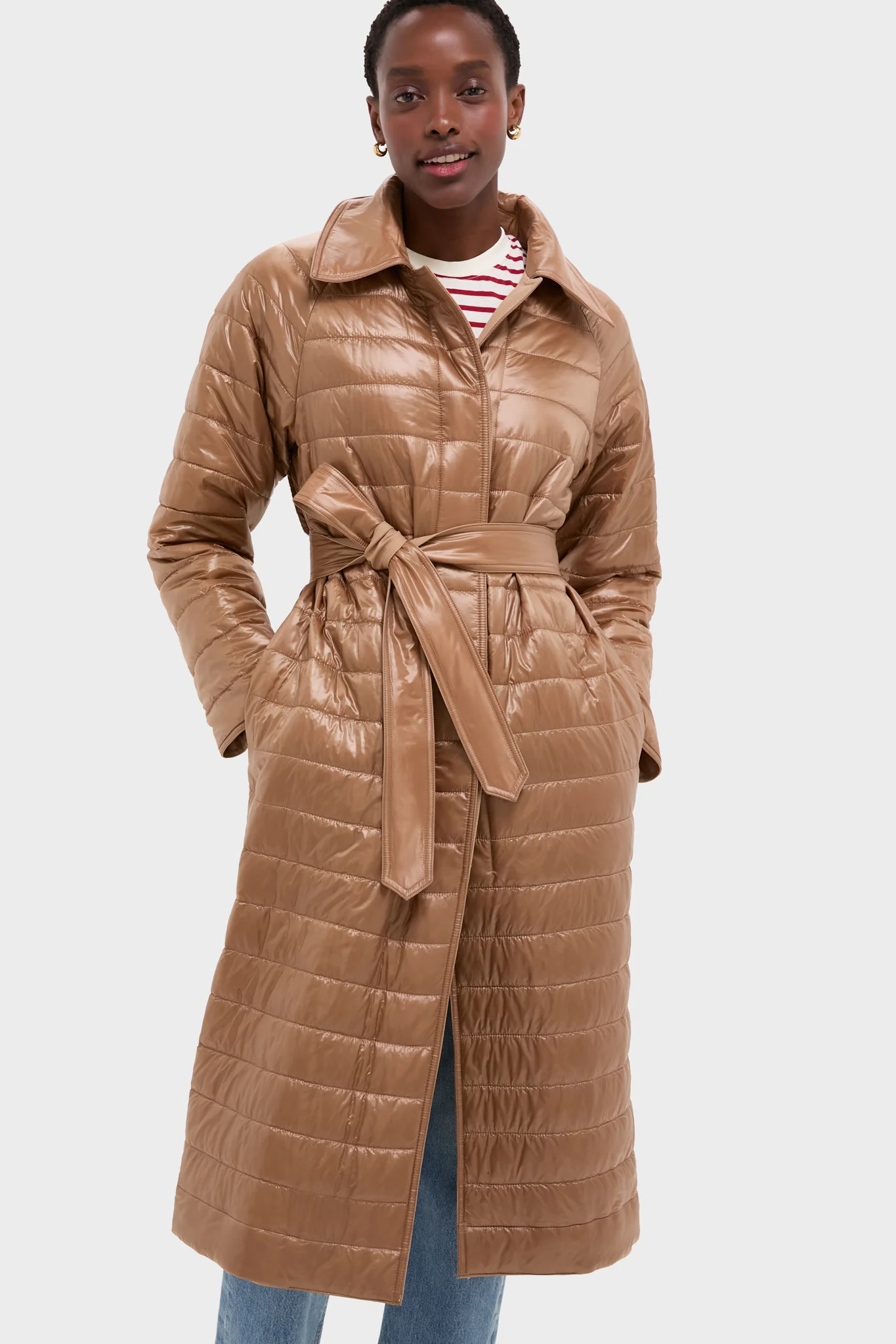 Cammello Fluid Wool and Nylon Ultralight Belted Reversible Trench - Image 3