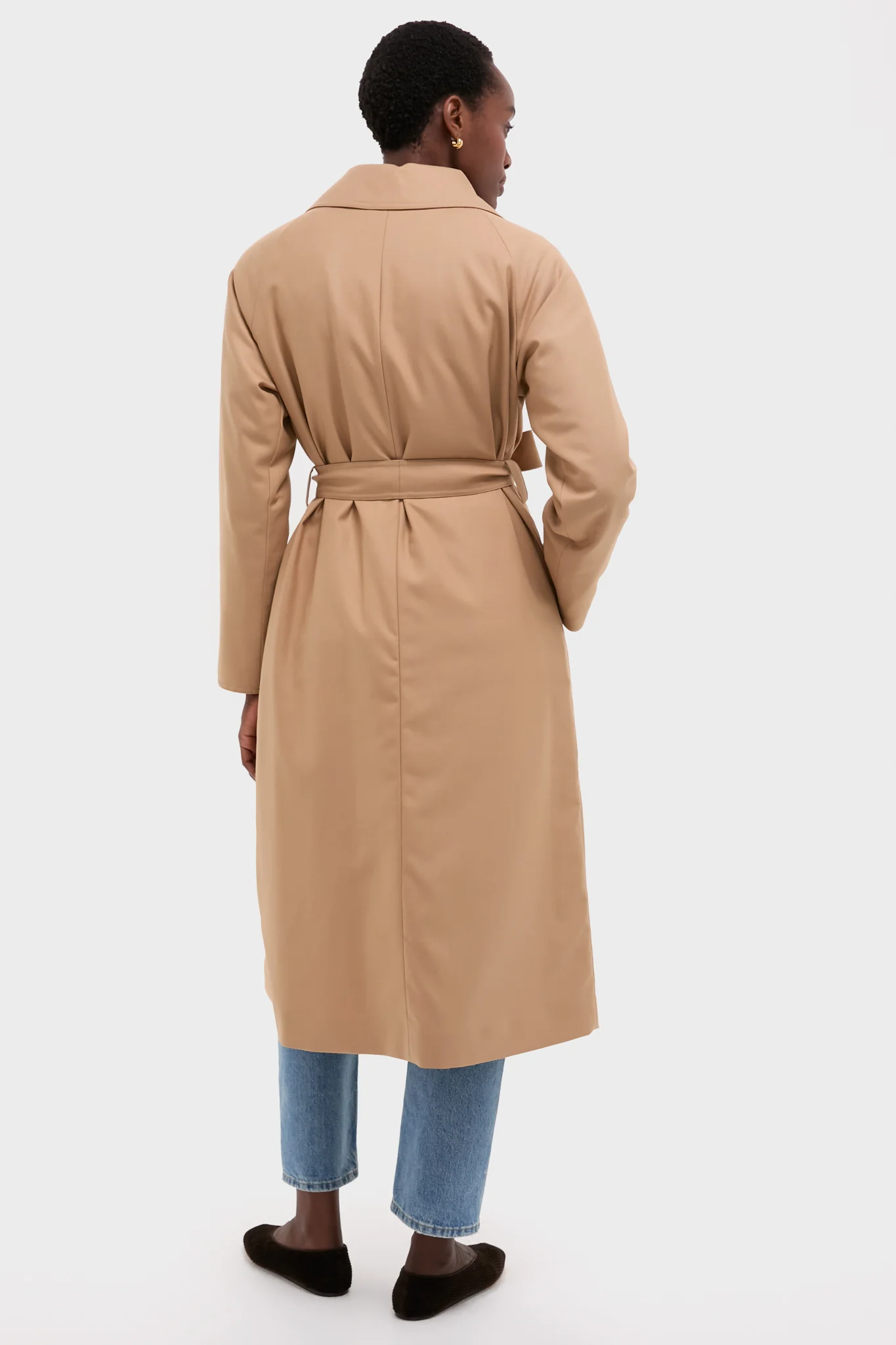 Cammello Fluid Wool and Nylon Ultralight Belted Reversible Trench - Image 5