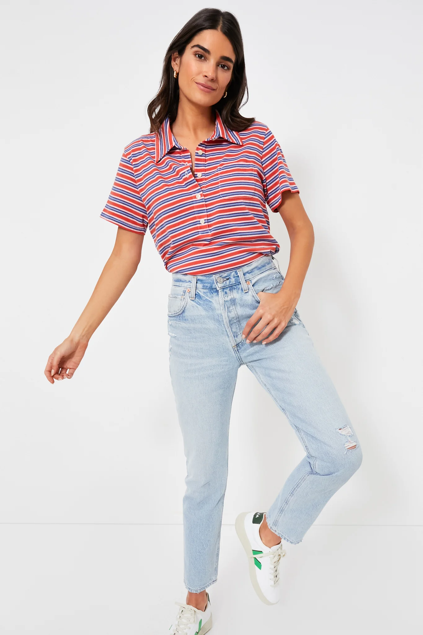 Campervan Stripe The Lacrosse Polo - Image 6