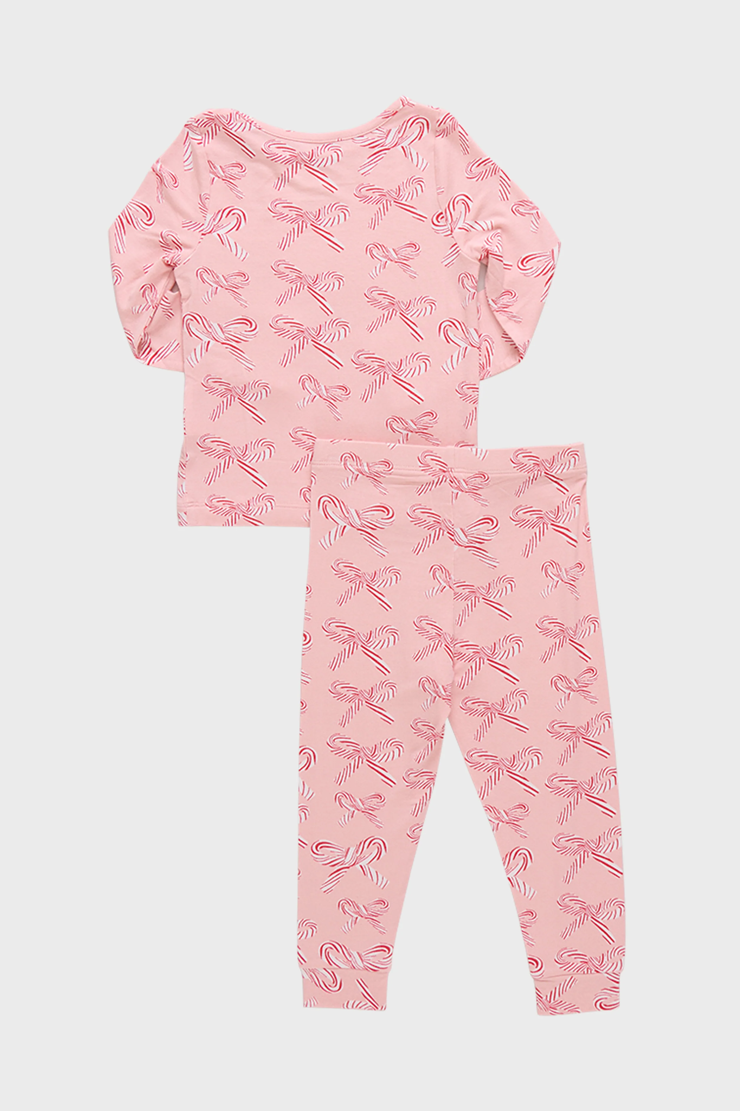 Candy Cane Bows Bamboo PJ Set - Image 2