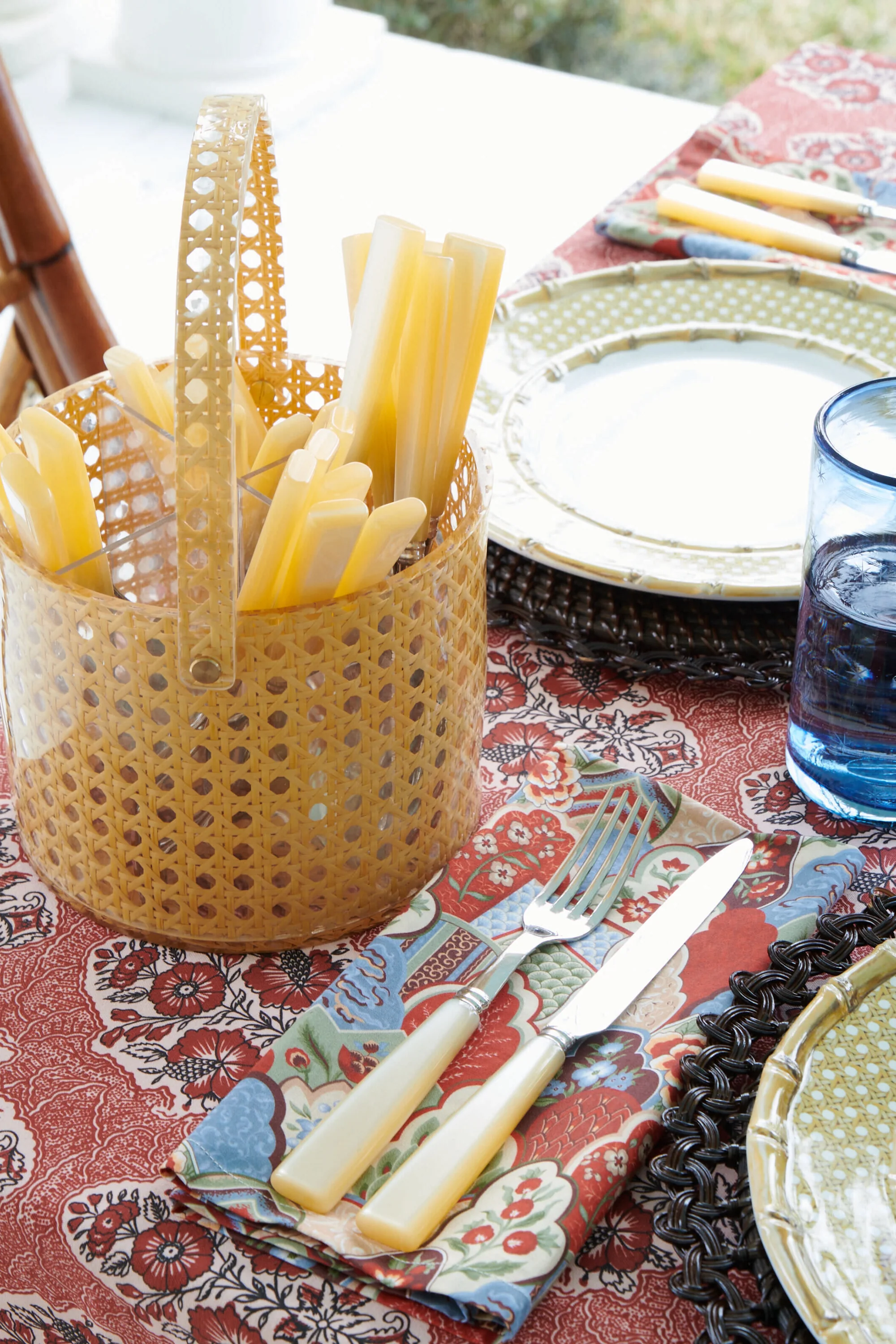 Cane Acrylic Utensil Caddy - Image 5