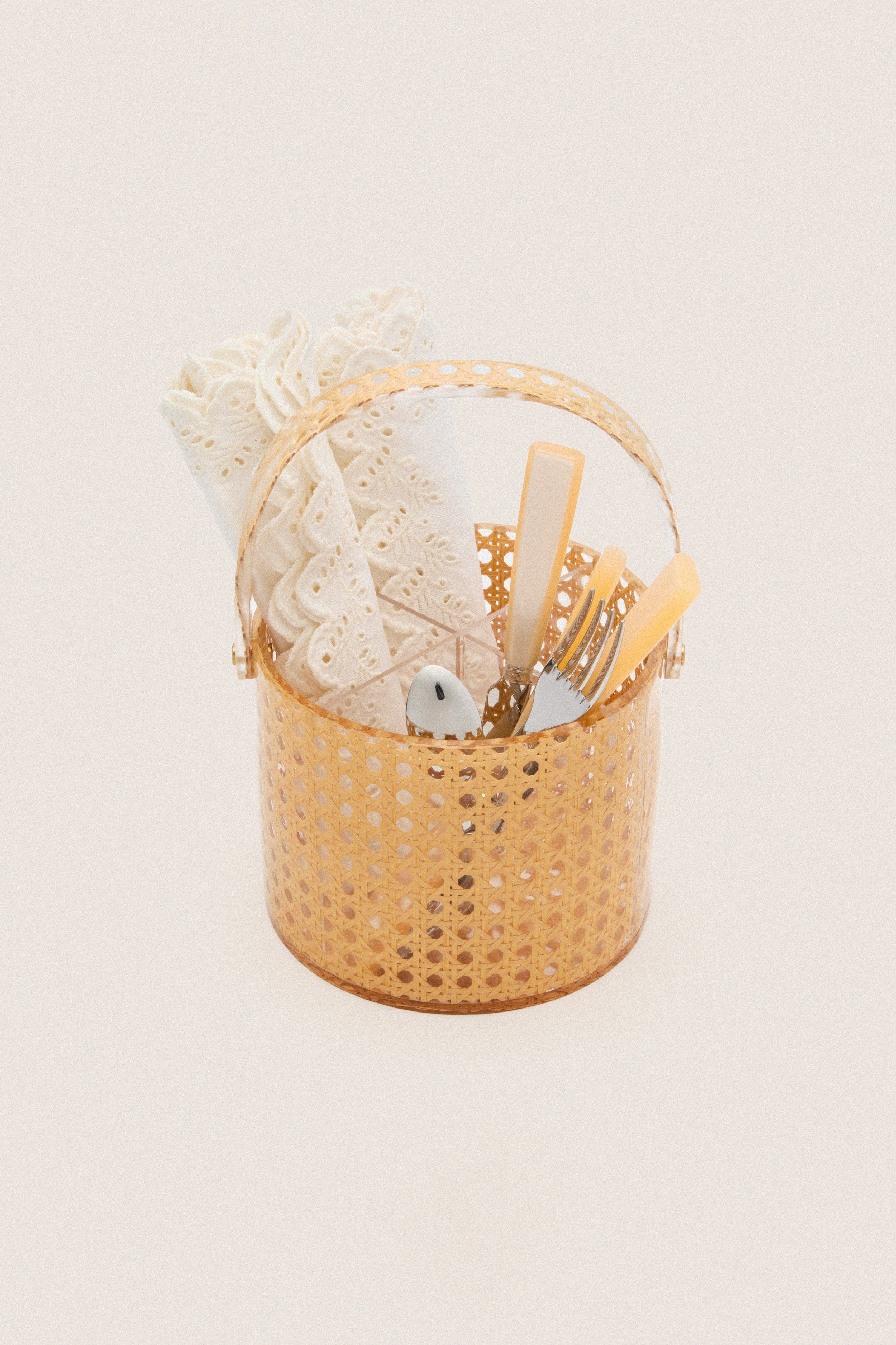 Cane Acrylic Utensil Caddy - Image 6