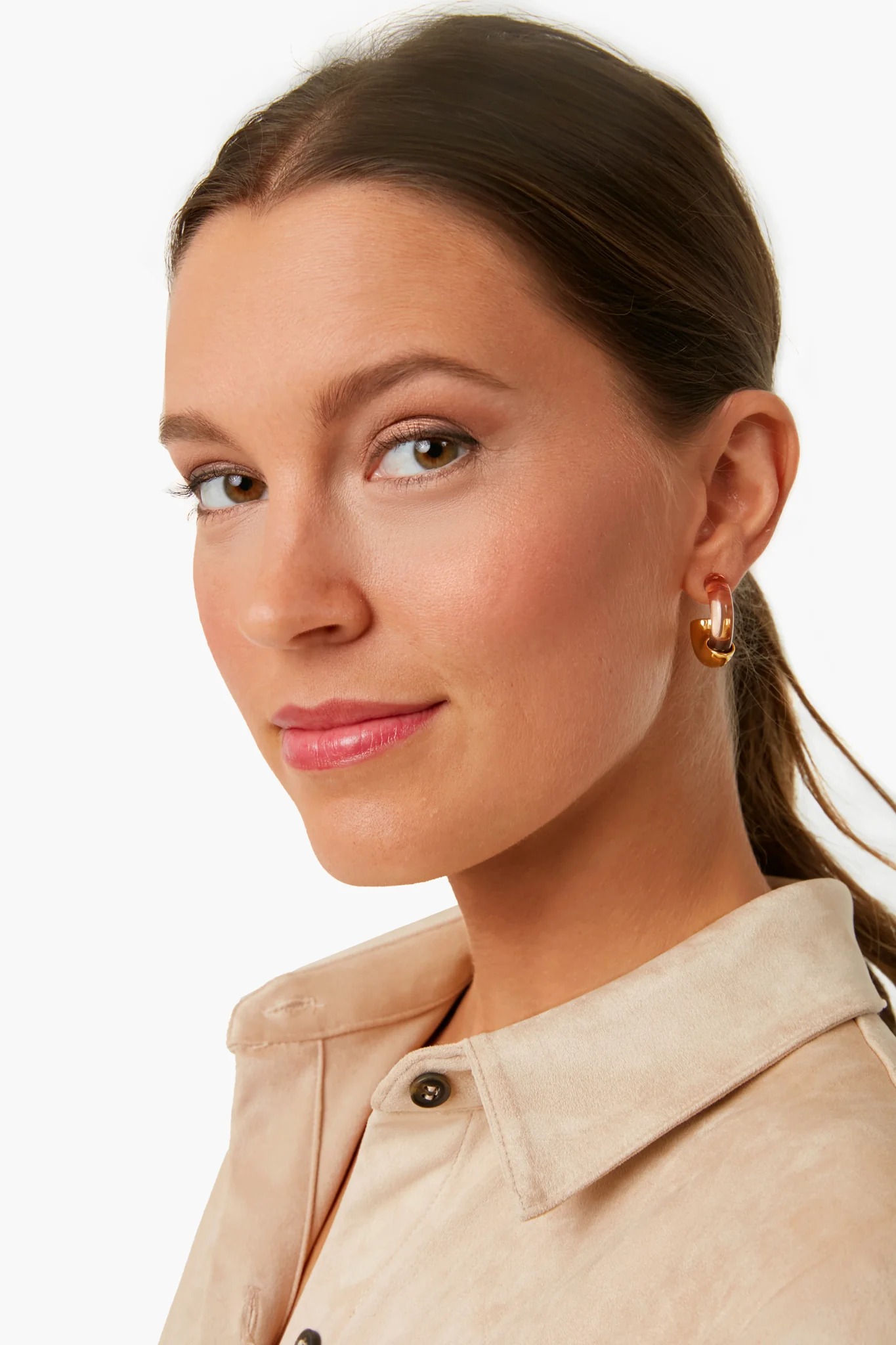 Caramel Infinity Hoops - Image 2