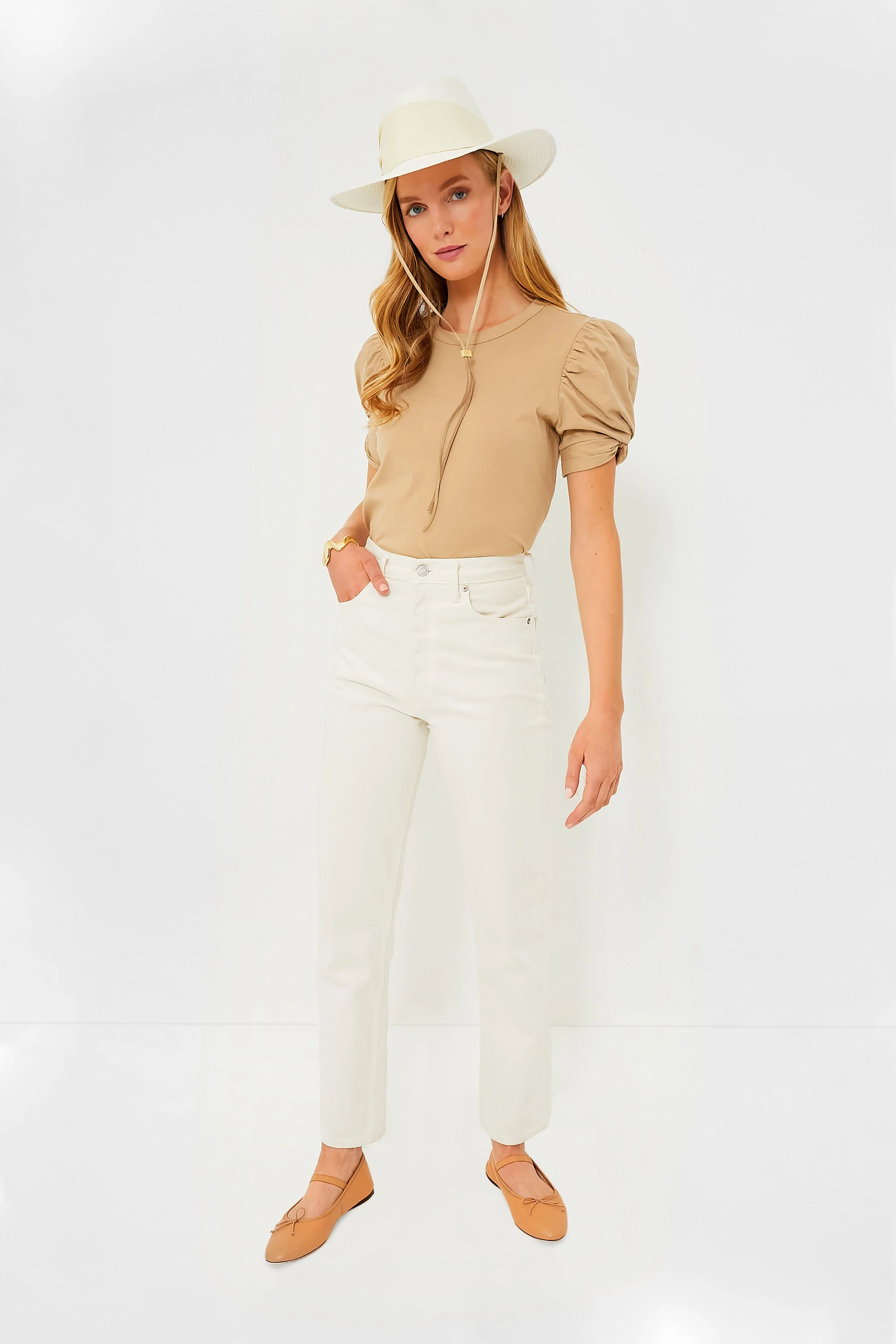 Caramel Leonie Soft Ballet Flats - Image 2