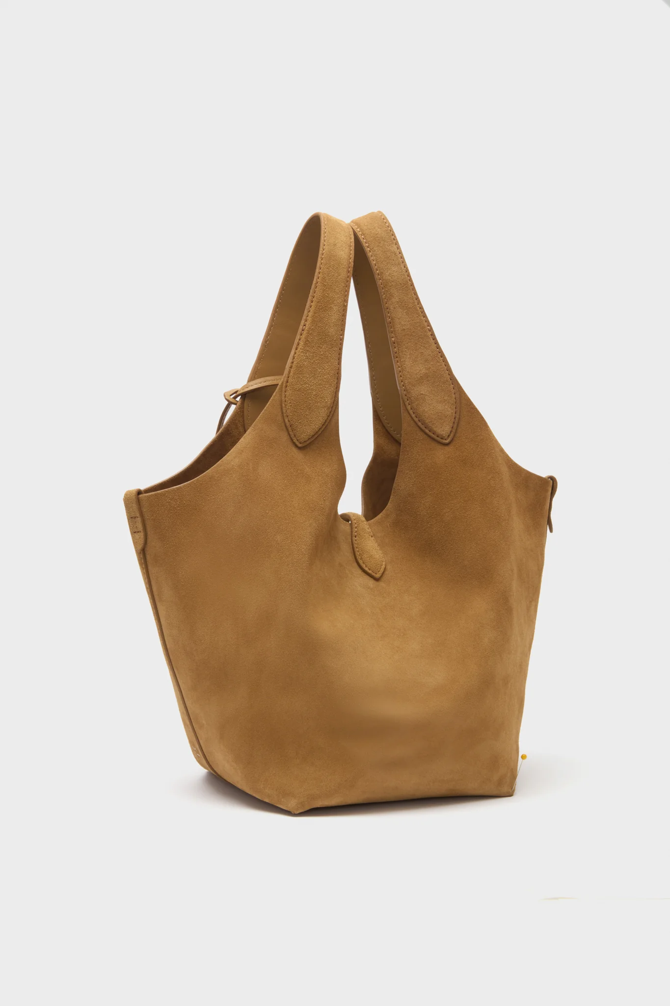 Caramel Medium Suede Tote - Image 3