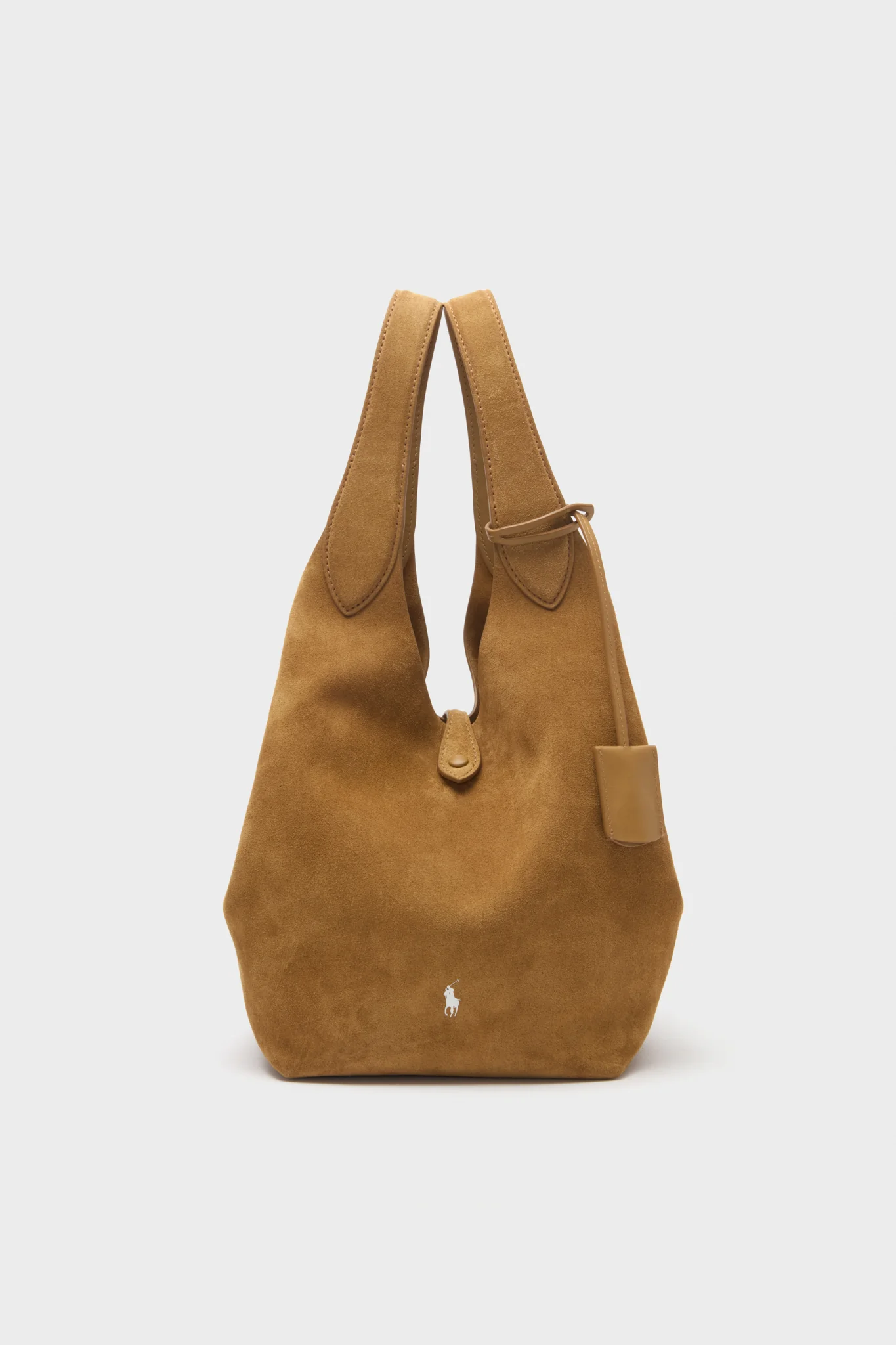 Caramel Medium Suede Tote - Image 6