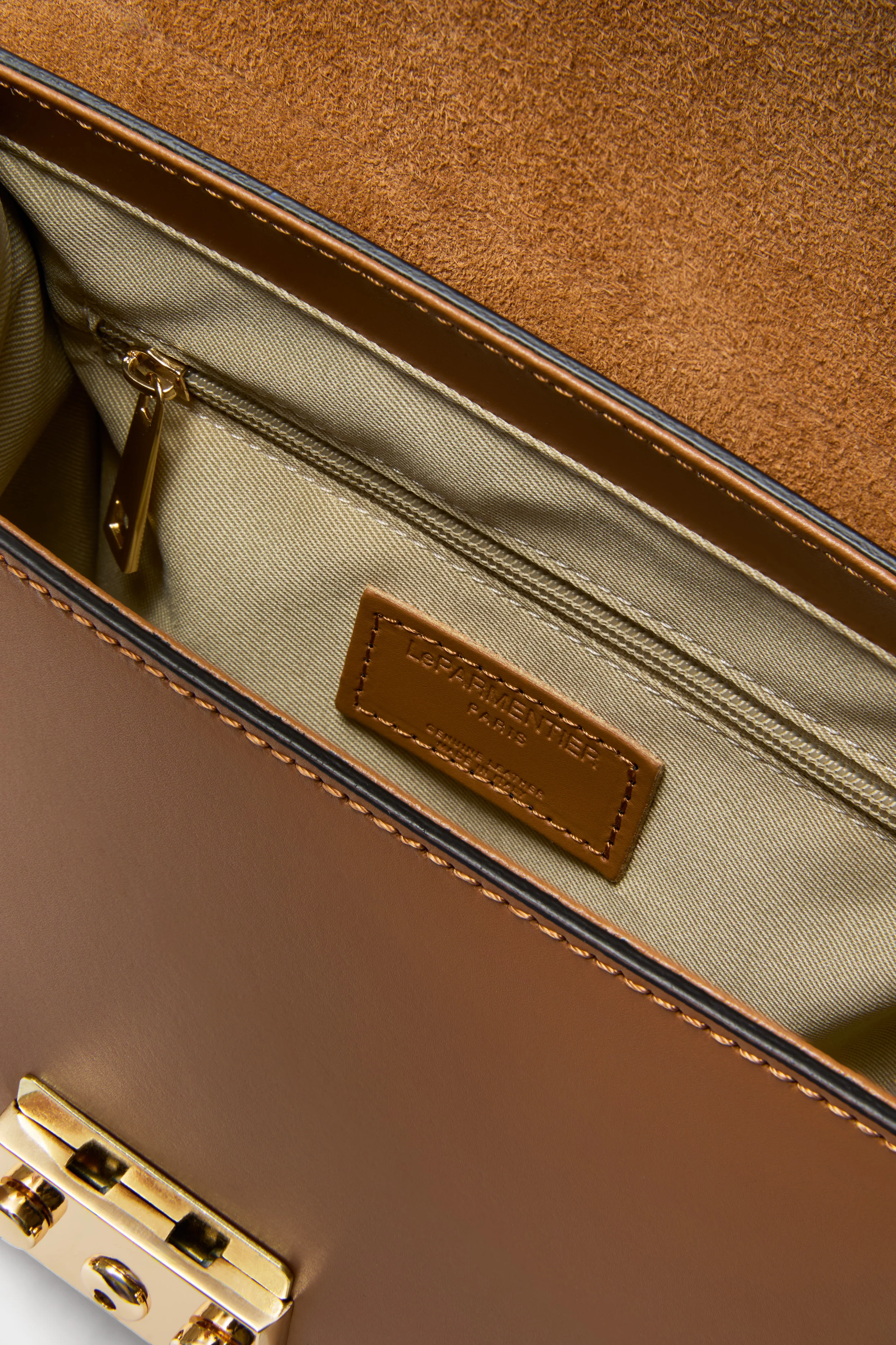 Caramel Peggy Top Handle Satchel Bag - Image 3